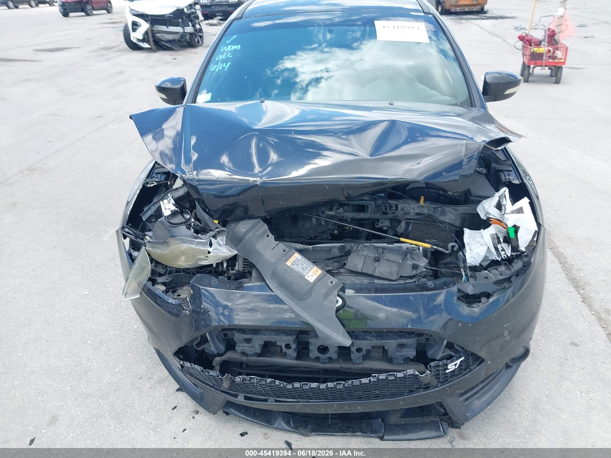2014 Ford Focus St   Black vin: 1FADP3L90EL286405