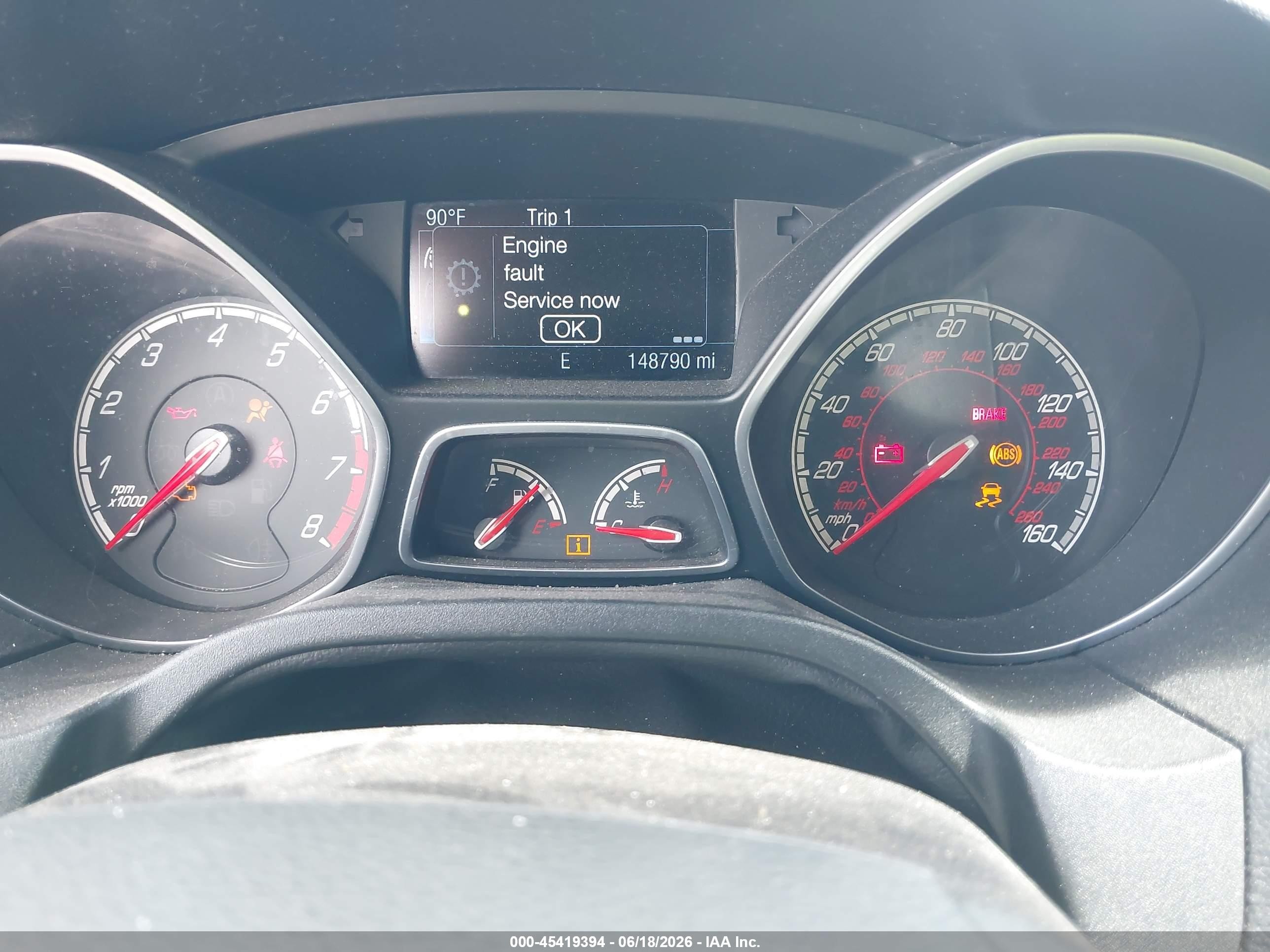2014 Ford Focus St   Black vin: 1FADP3L90EL286405