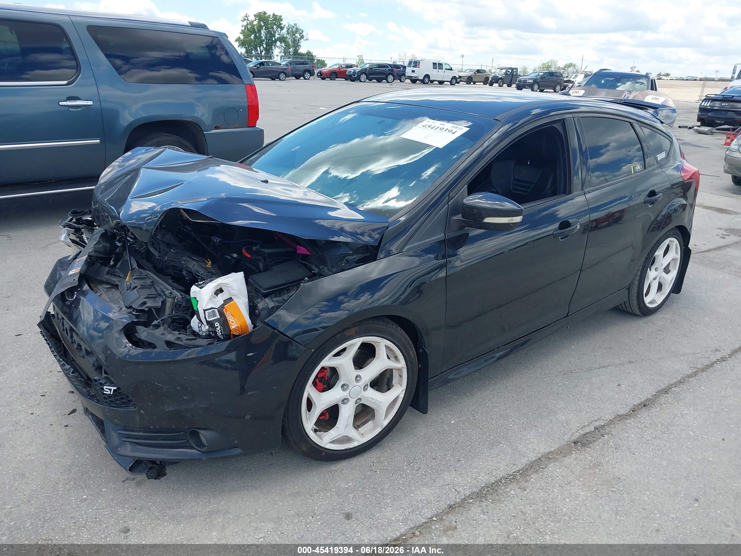 2014 Ford Focus St   Black vin: 1FADP3L90EL286405