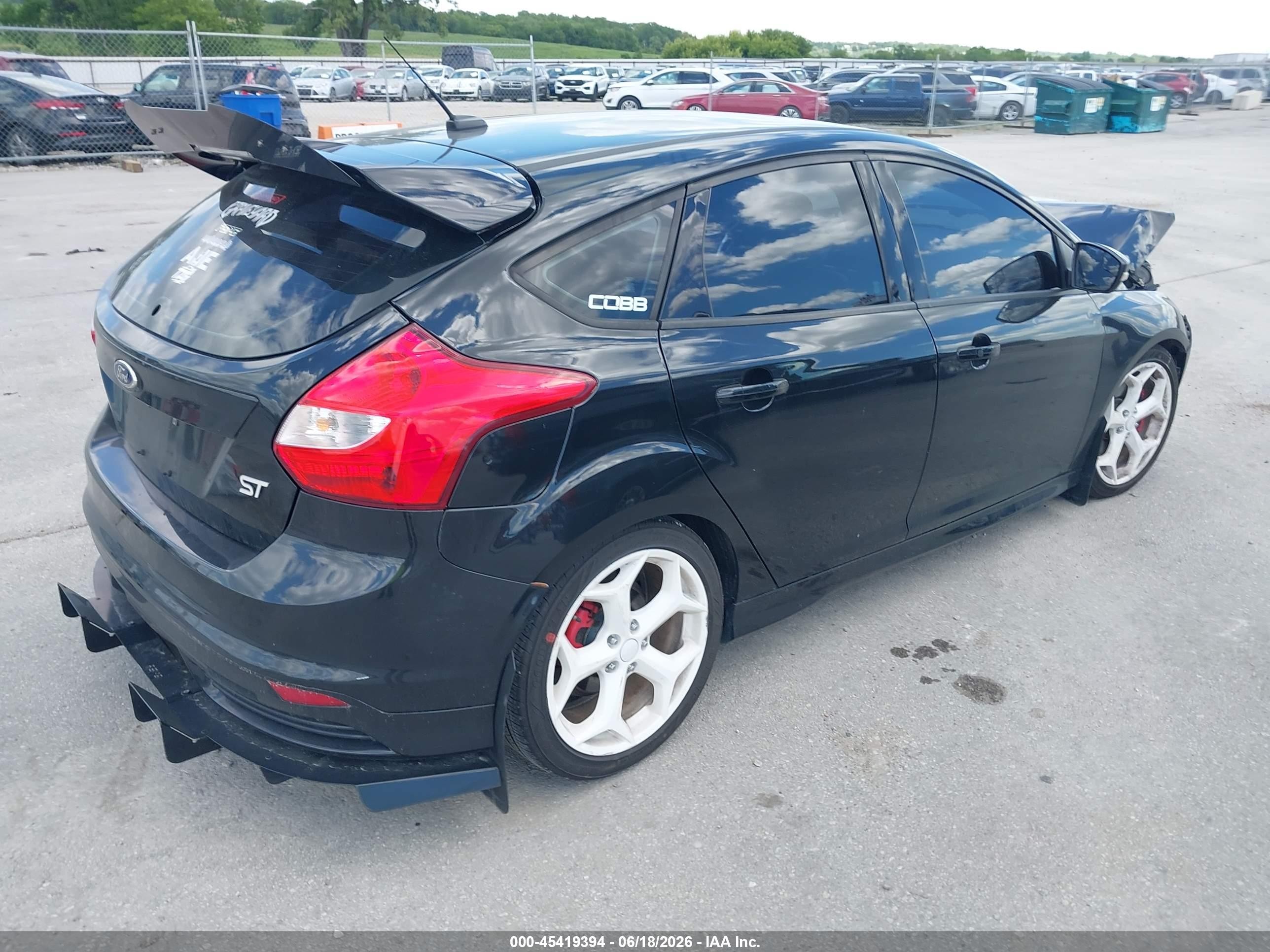 2014 Ford Focus St   Black vin: 1FADP3L90EL286405