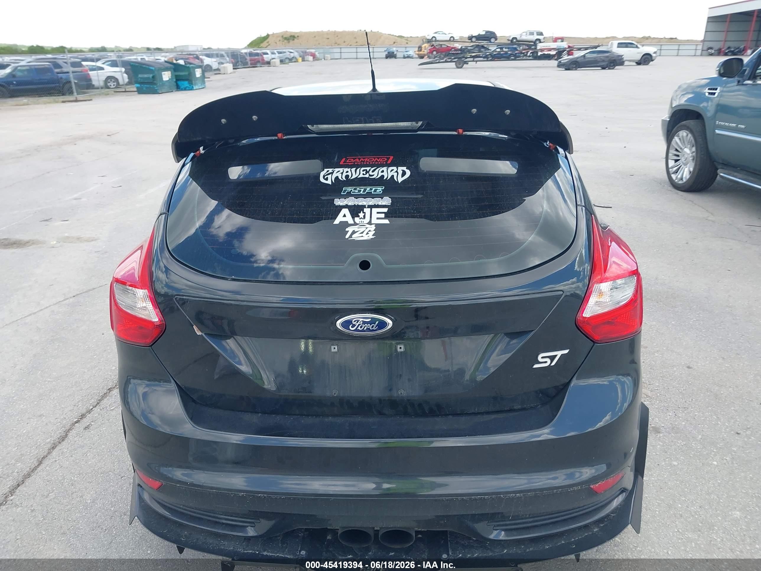 2014 Ford Focus St   Black vin: 1FADP3L90EL286405