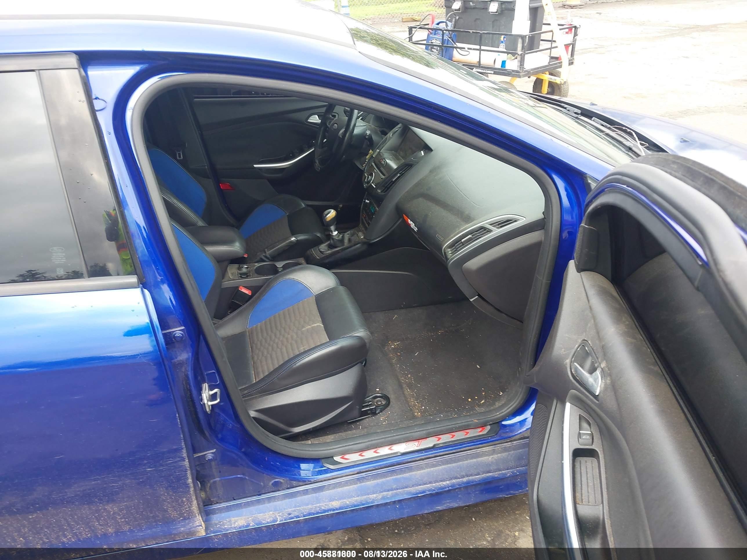 2014 Ford Focus St   Синий vin: 1FADP3L90EL358879