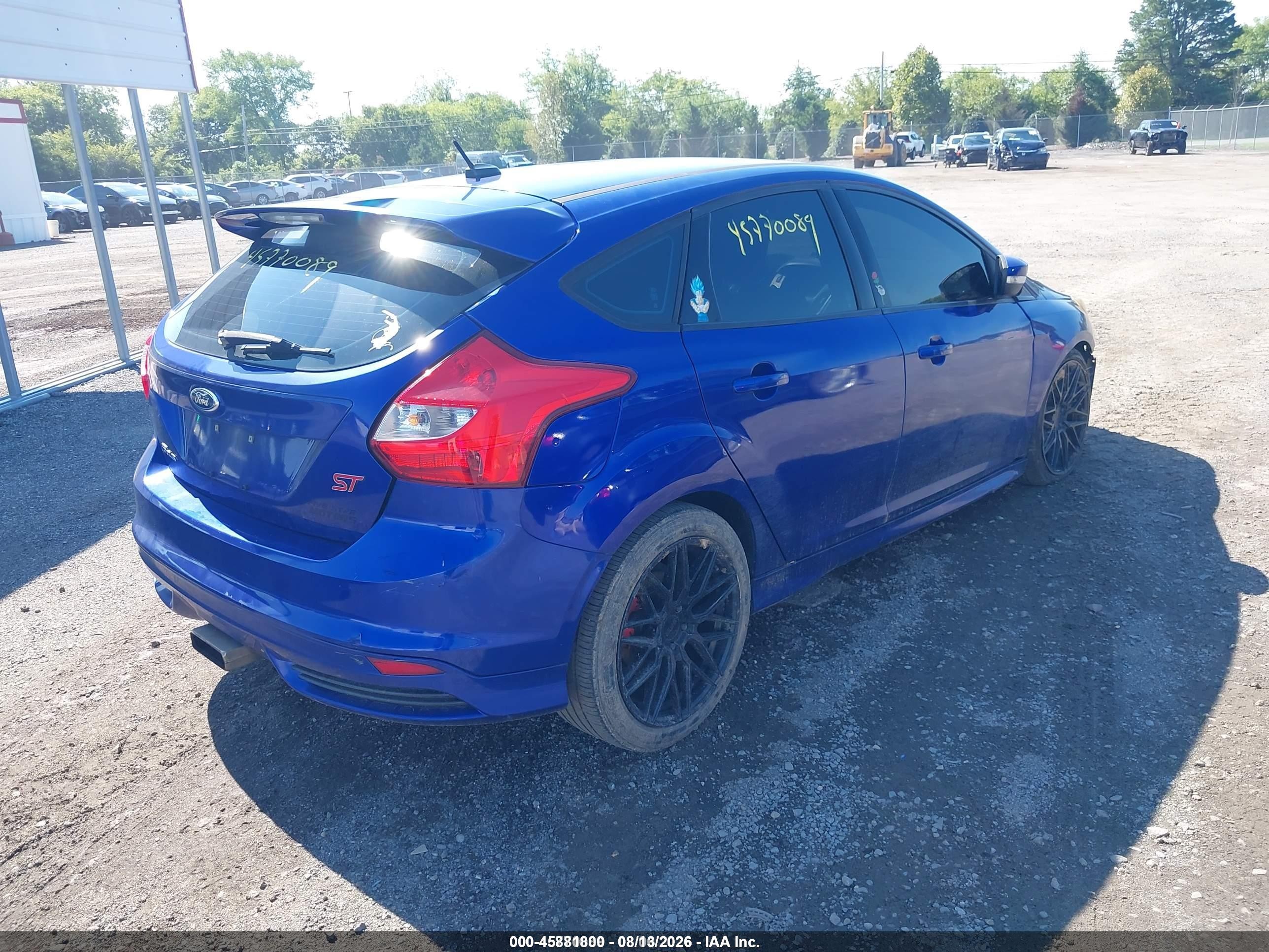 2014 Ford Focus St   Синий vin: 1FADP3L90EL358879