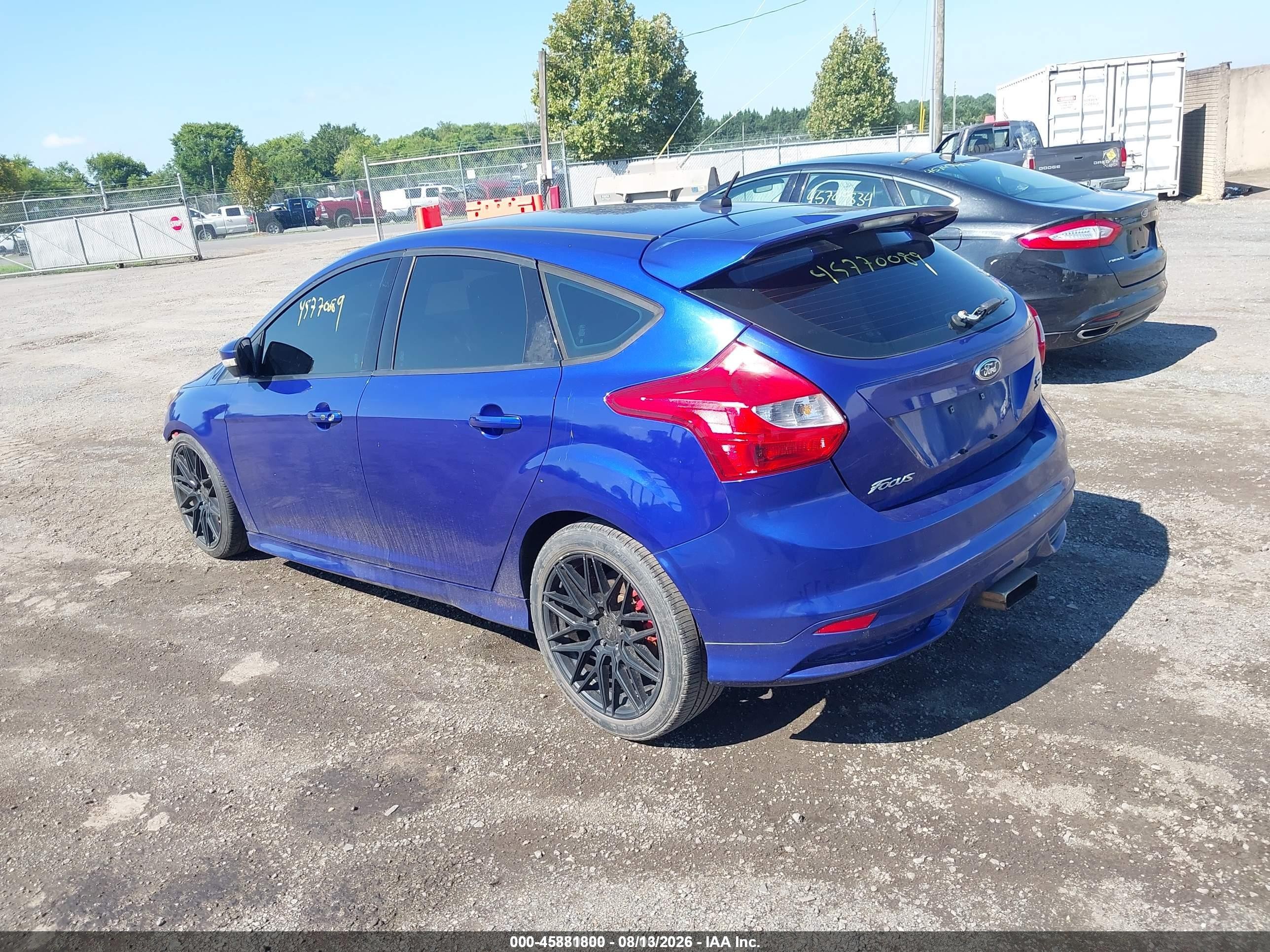 2014 Ford Focus St   Синий vin: 1FADP3L90EL358879