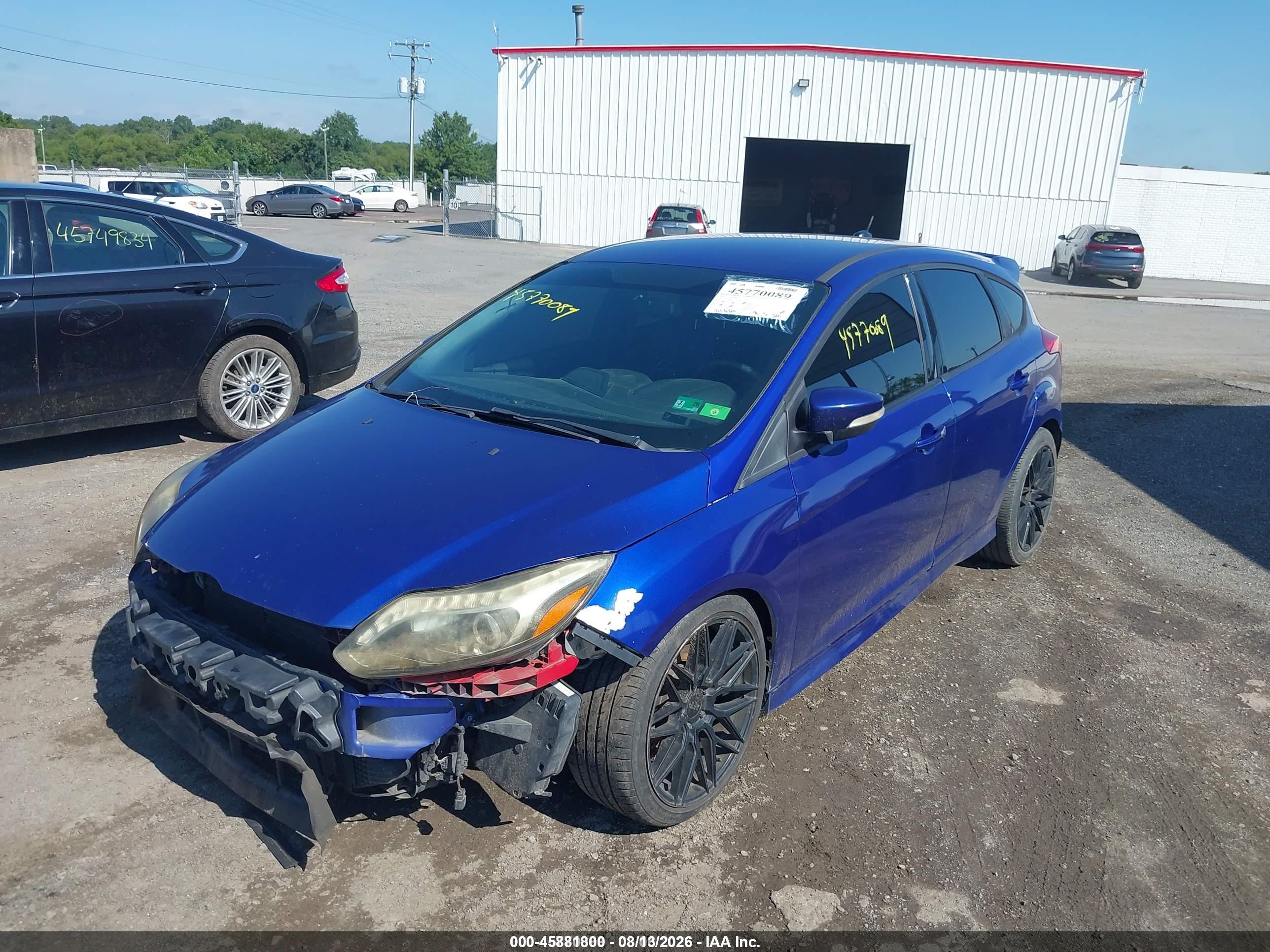 2014 Ford Focus St   Синий vin: 1FADP3L90EL358879