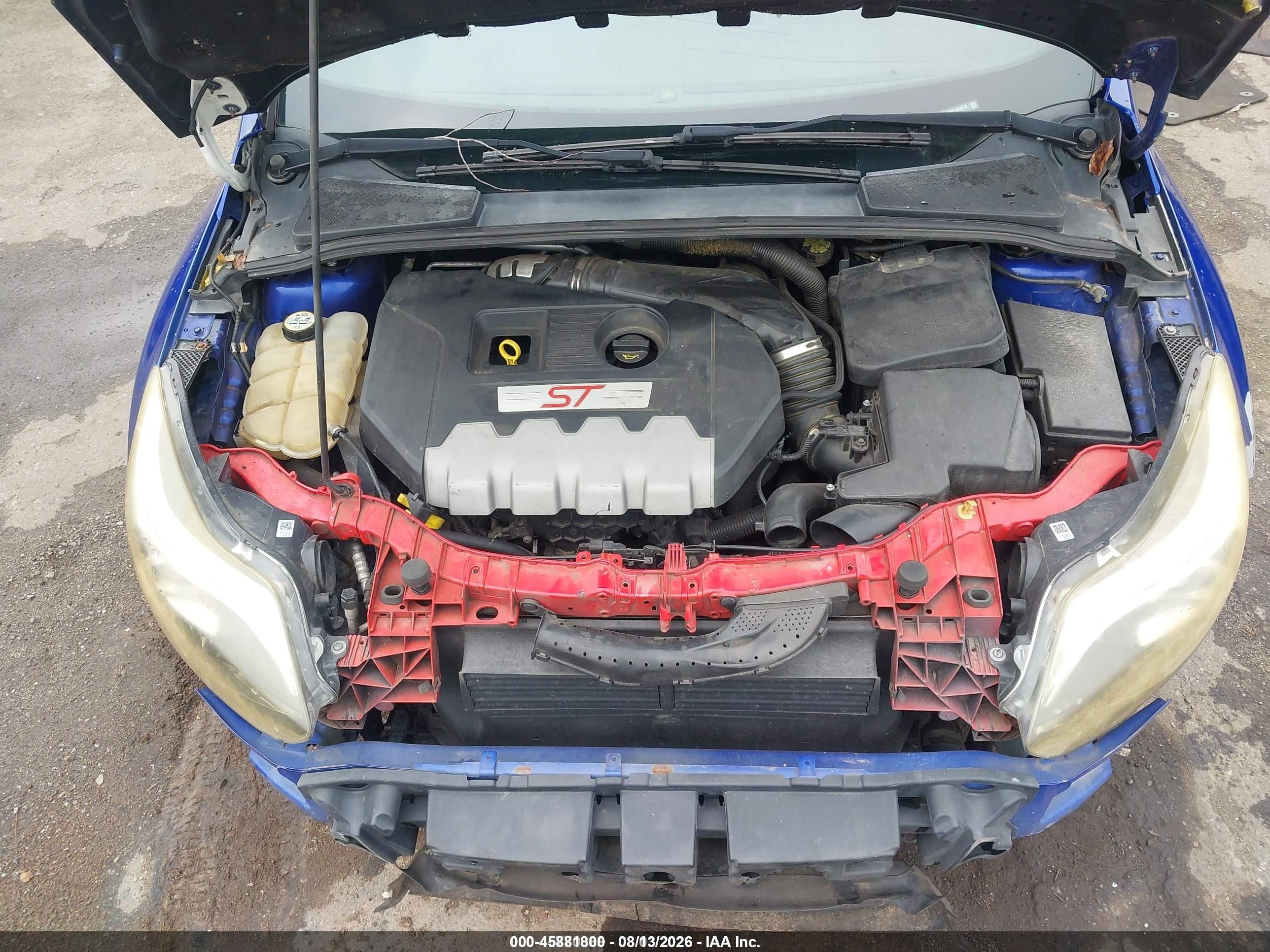 2014 Ford Focus St   Синий vin: 1FADP3L90EL358879