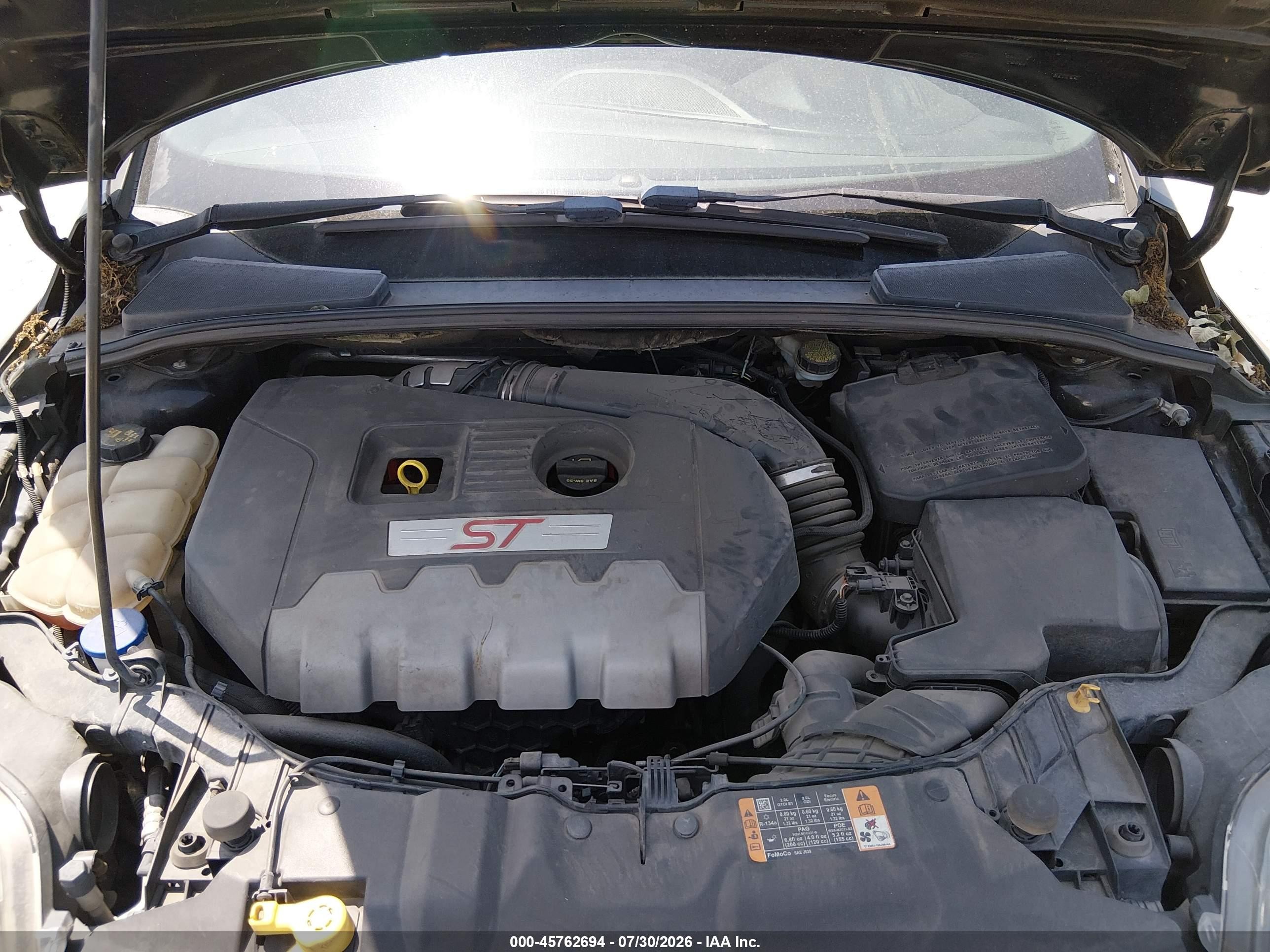 2014 Ford Focus St   Black vin: 1FADP3L90EL372166