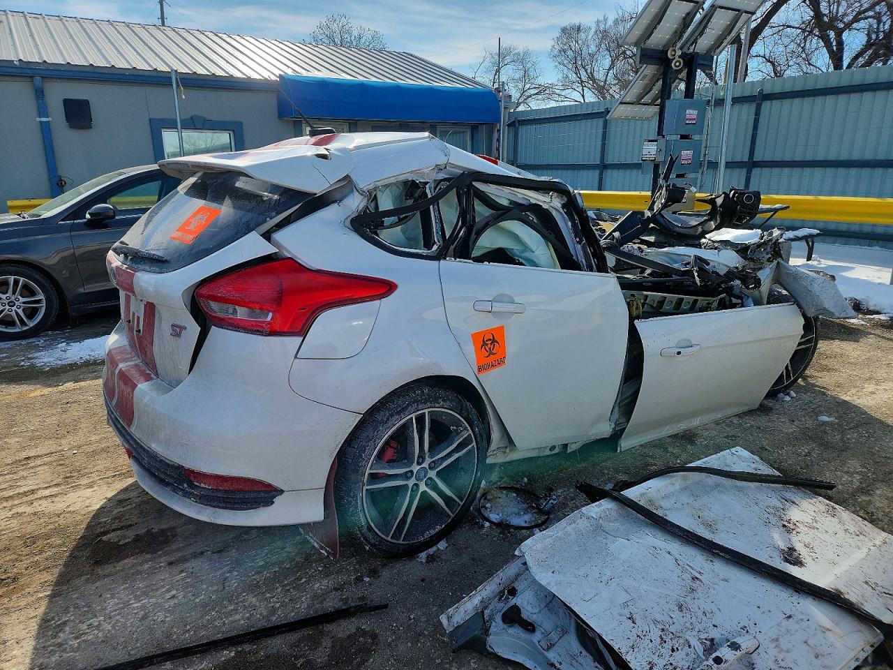 2015 Ford Focus St White vin: 1FADP3L90FL219742