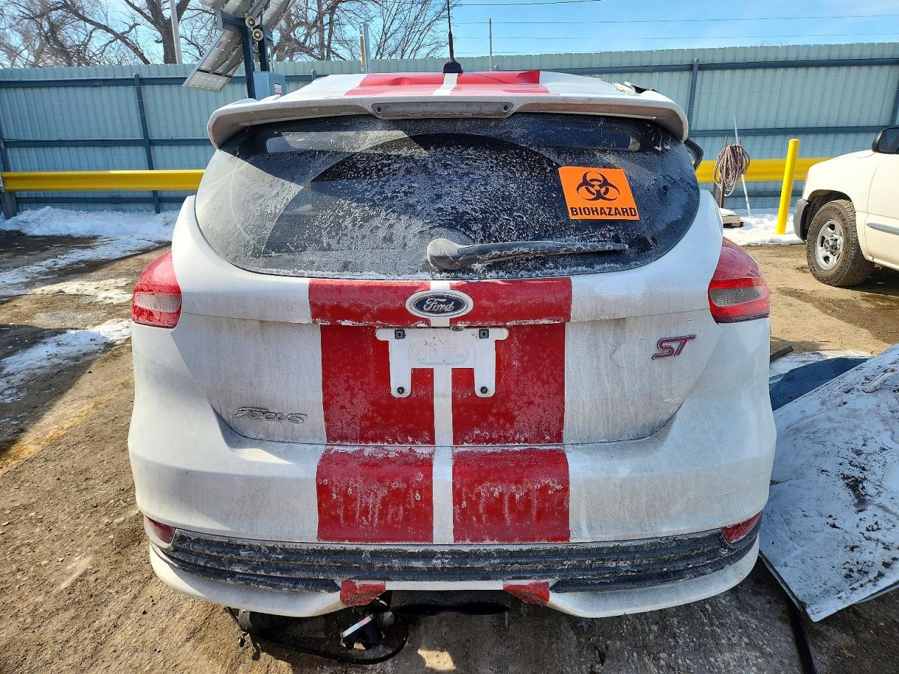 2015 Ford Focus St White vin: 1FADP3L90FL219742