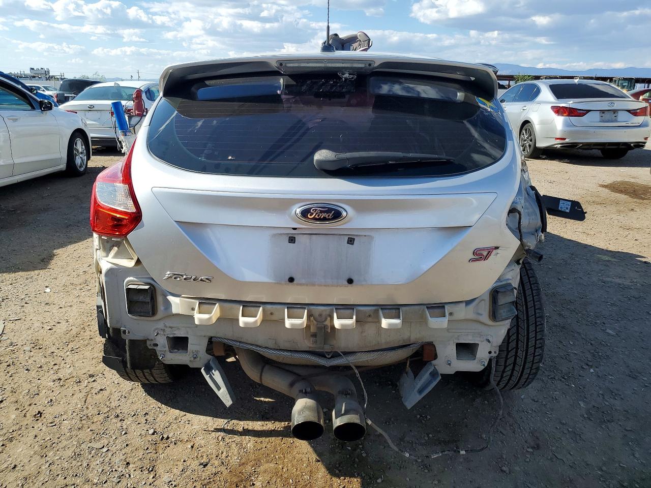 2014 Ford Focus St Silver vin: 1FADP3L91EL432536