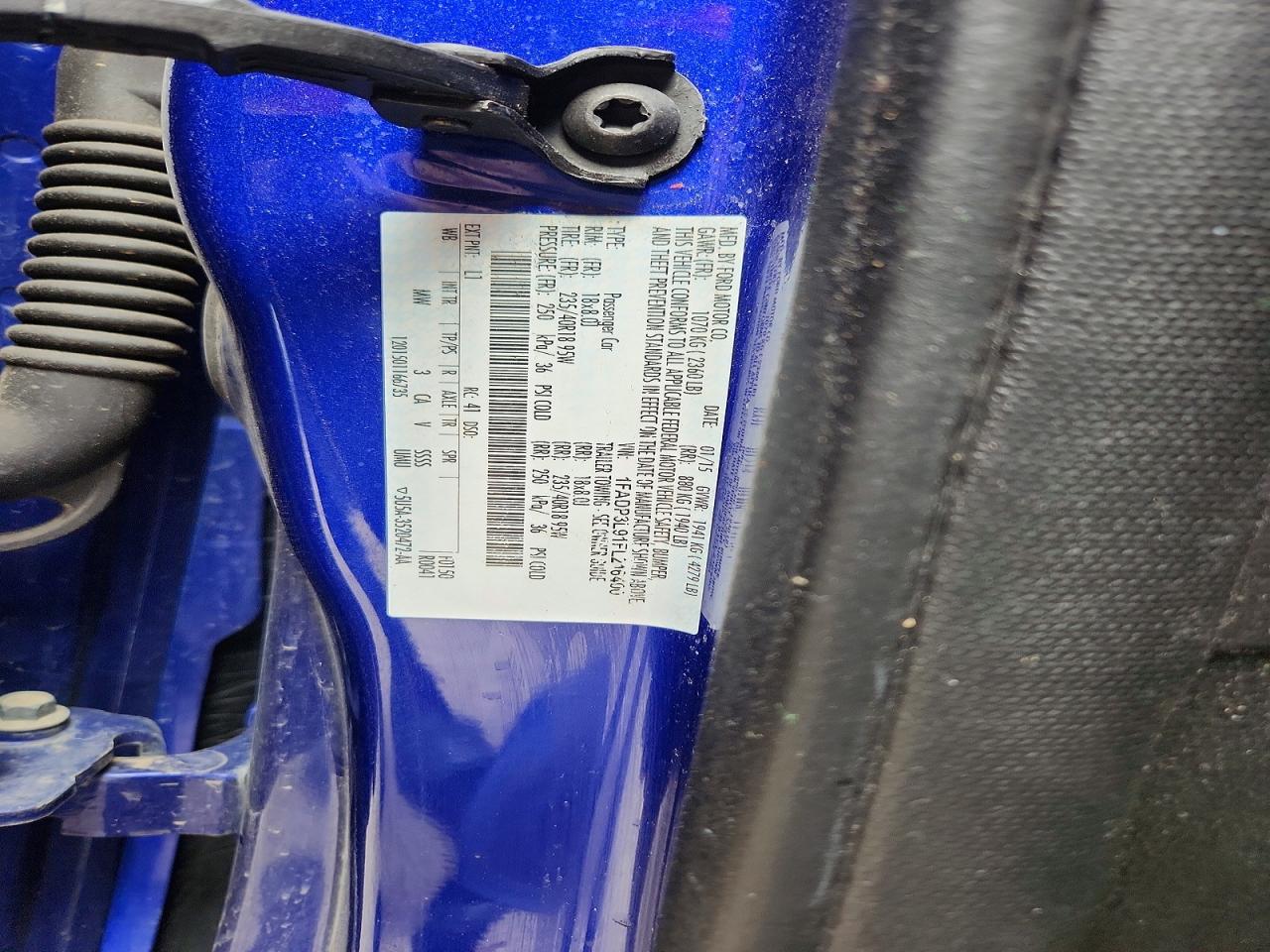 2015 Ford Focus St Blue vin: 1FADP3L91FL216400