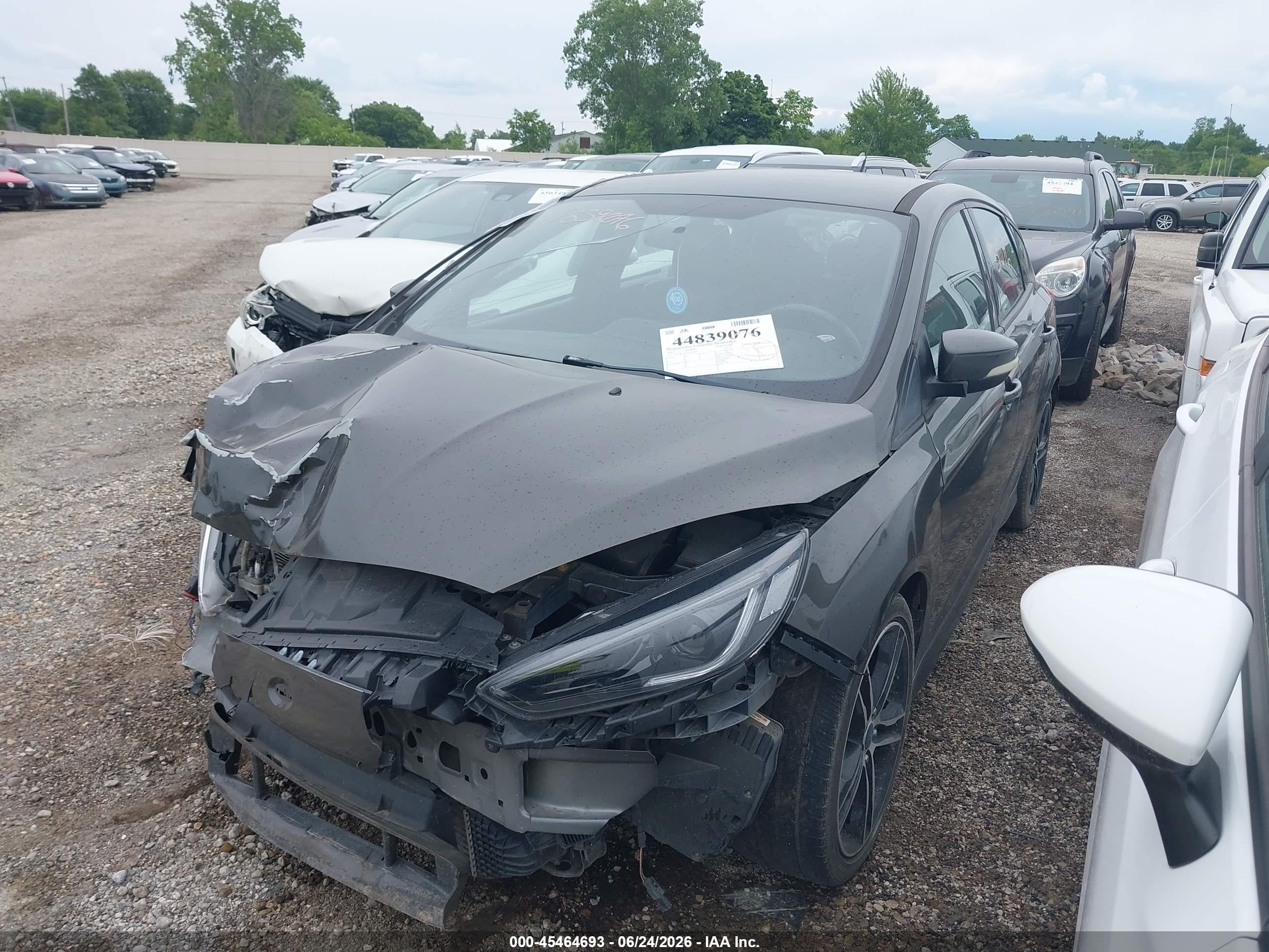 2015 Ford Focus St   Gray vin: 1FADP3L91FL285717