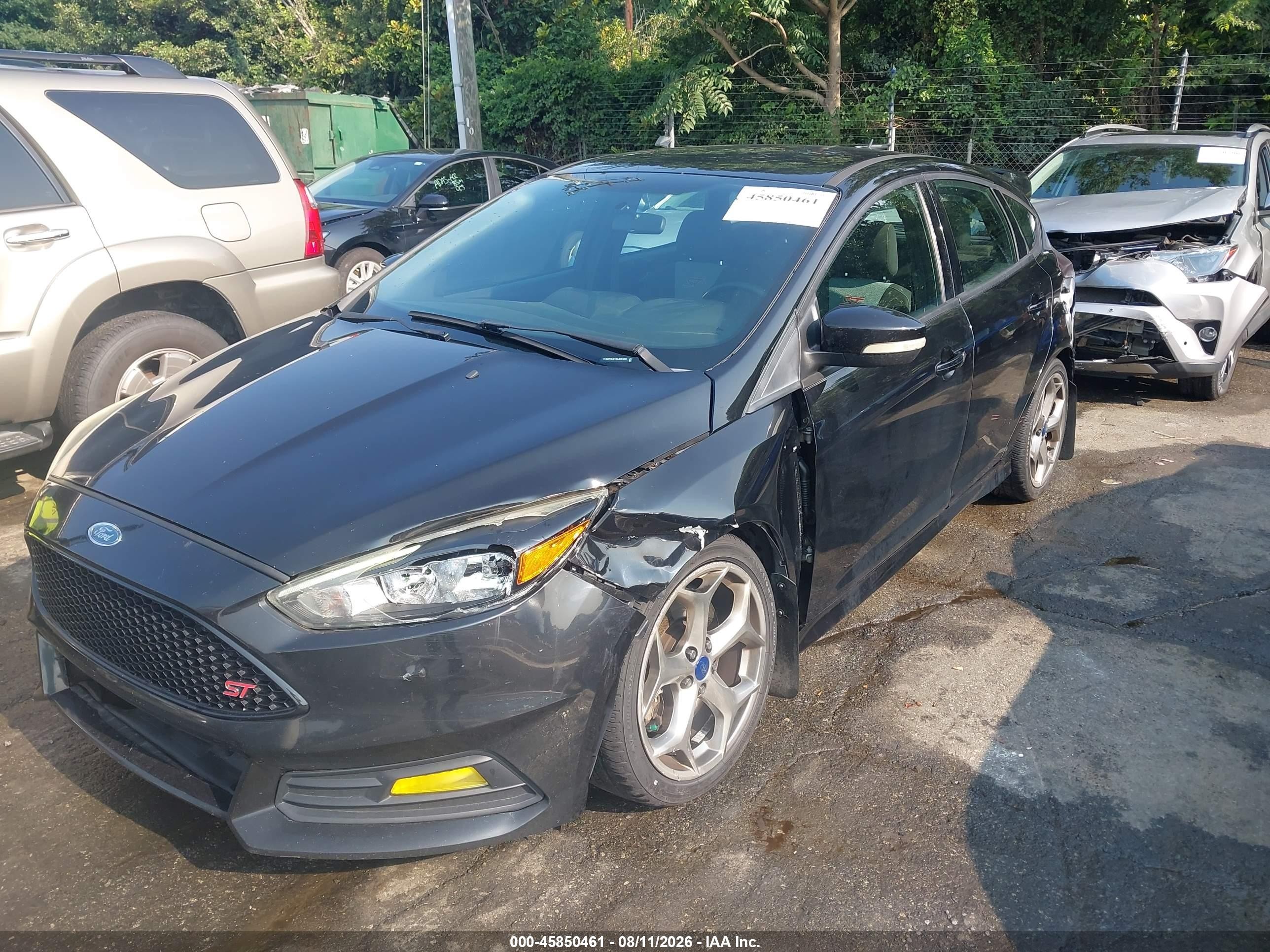 2016 Ford Focus St Black vin: 1FADP3L91GL335159