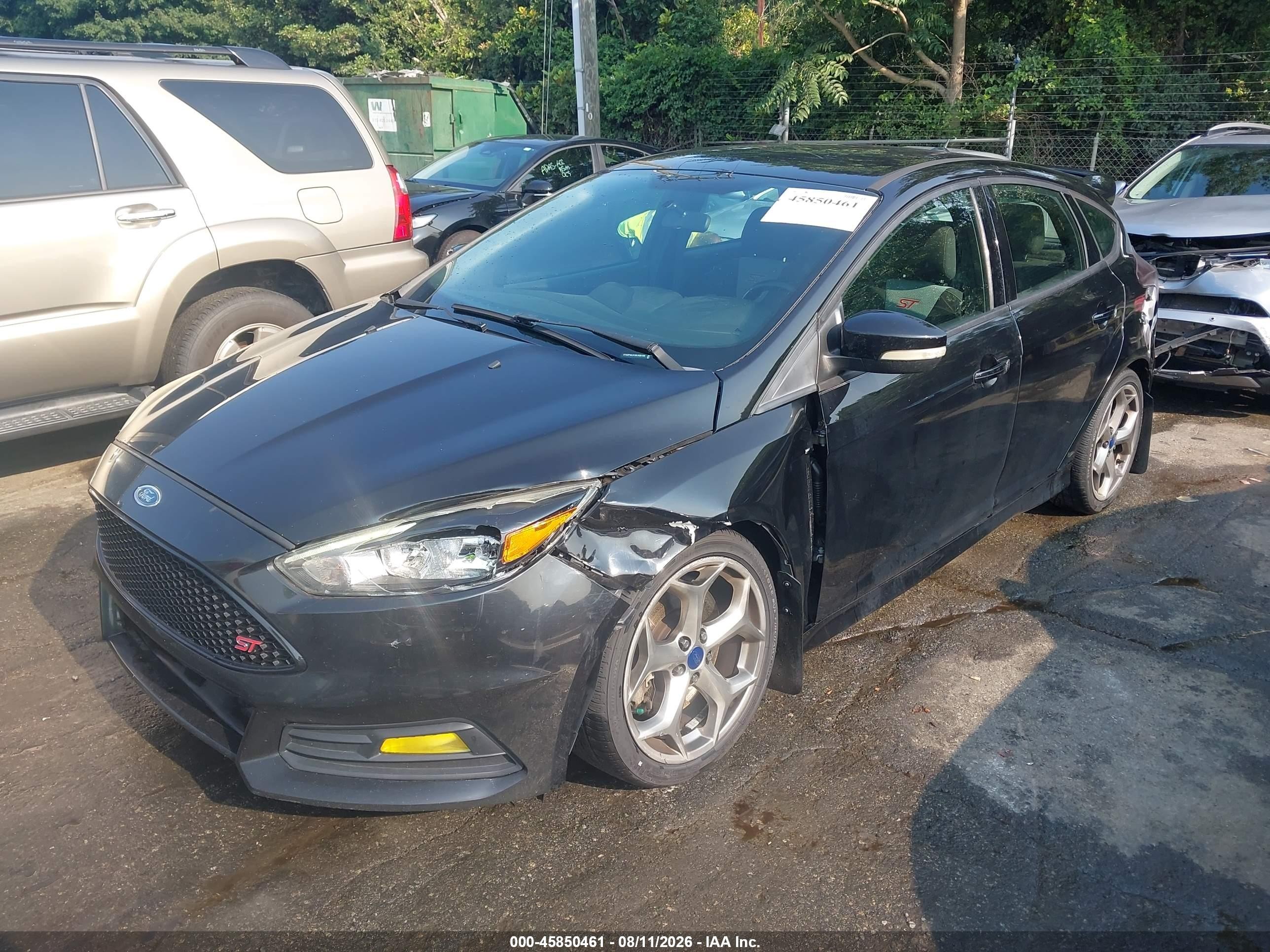 2016 Ford Focus St Black vin: 1FADP3L91GL335159