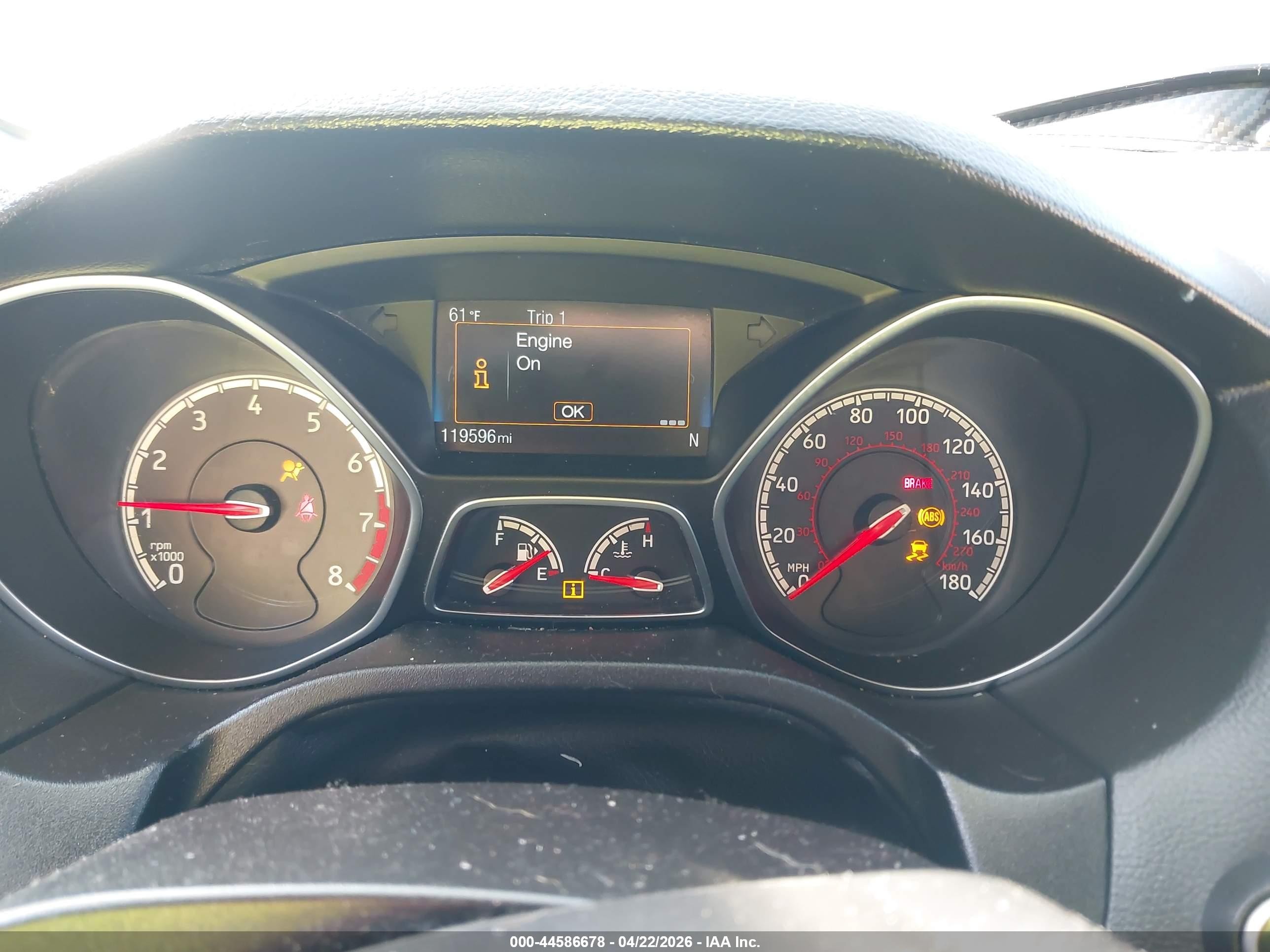 2018 Ford Focus St   Gray vin: 1FADP3L91JL289324