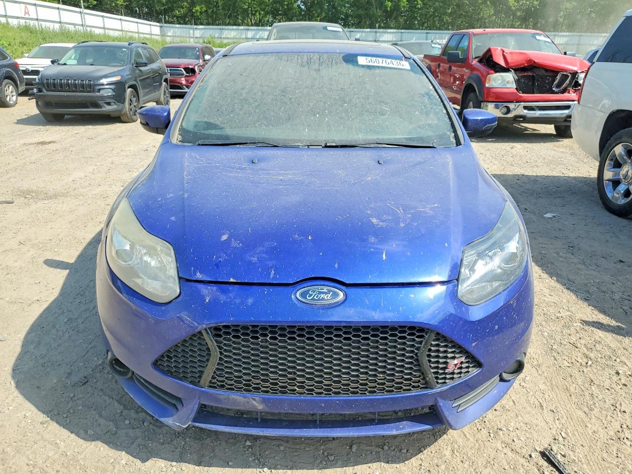 2014 Ford Focus St Синий vin: 1FADP3L92EL120094