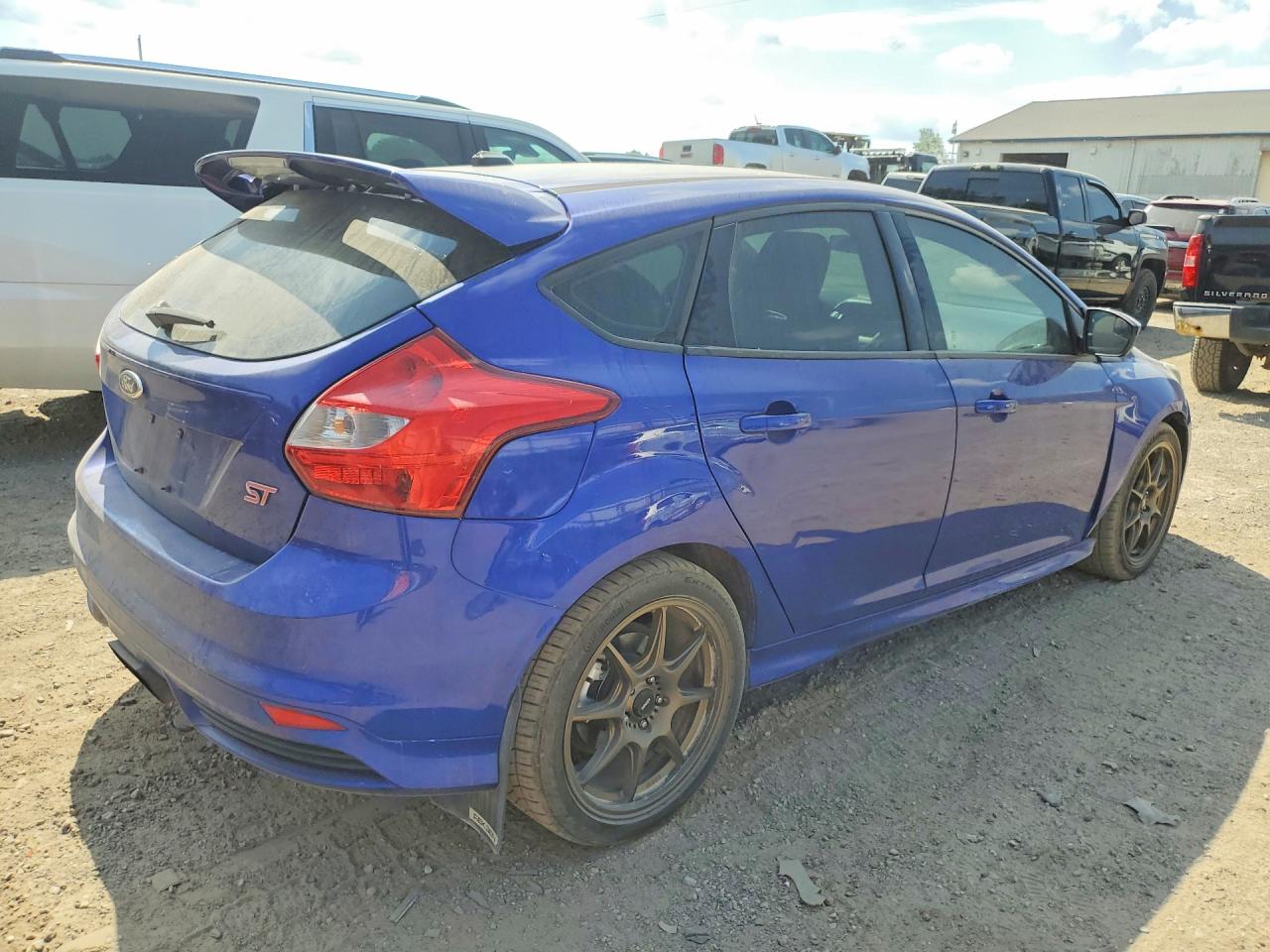 2014 Ford Focus St Синий vin: 1FADP3L92EL120094