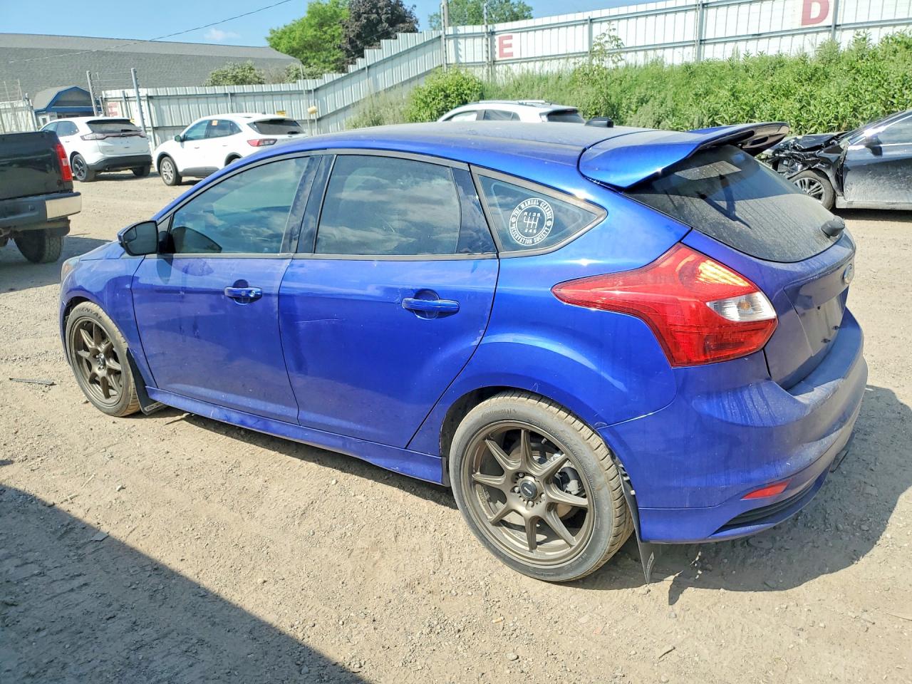 2014 Ford Focus St Синий vin: 1FADP3L92EL120094