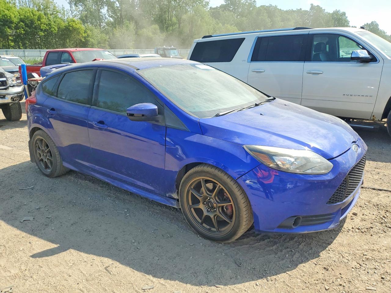 2014 Ford Focus St Синий vin: 1FADP3L92EL120094
