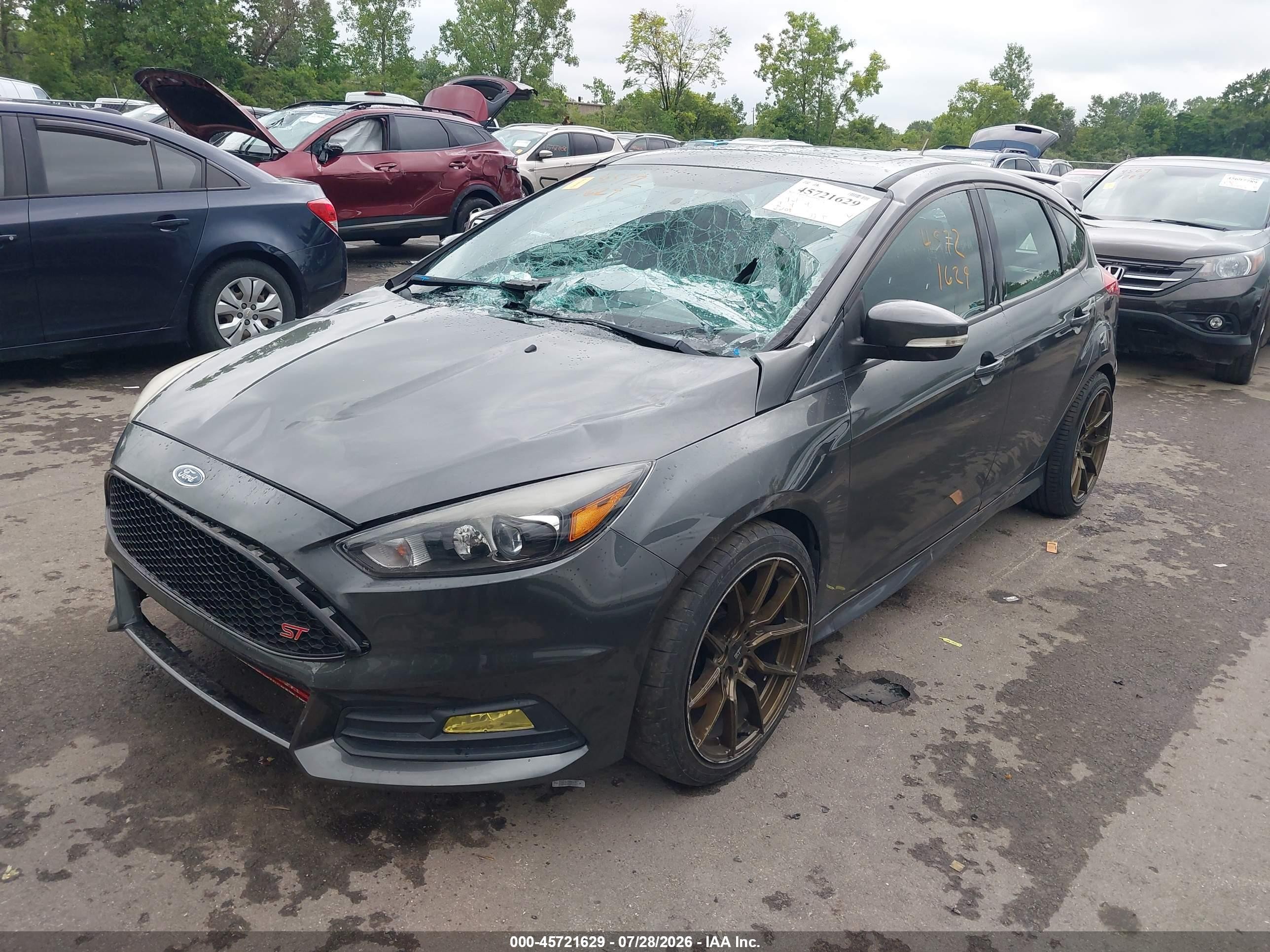 2015 Ford Focus St Gray vin: 1FADP3L92FL251950