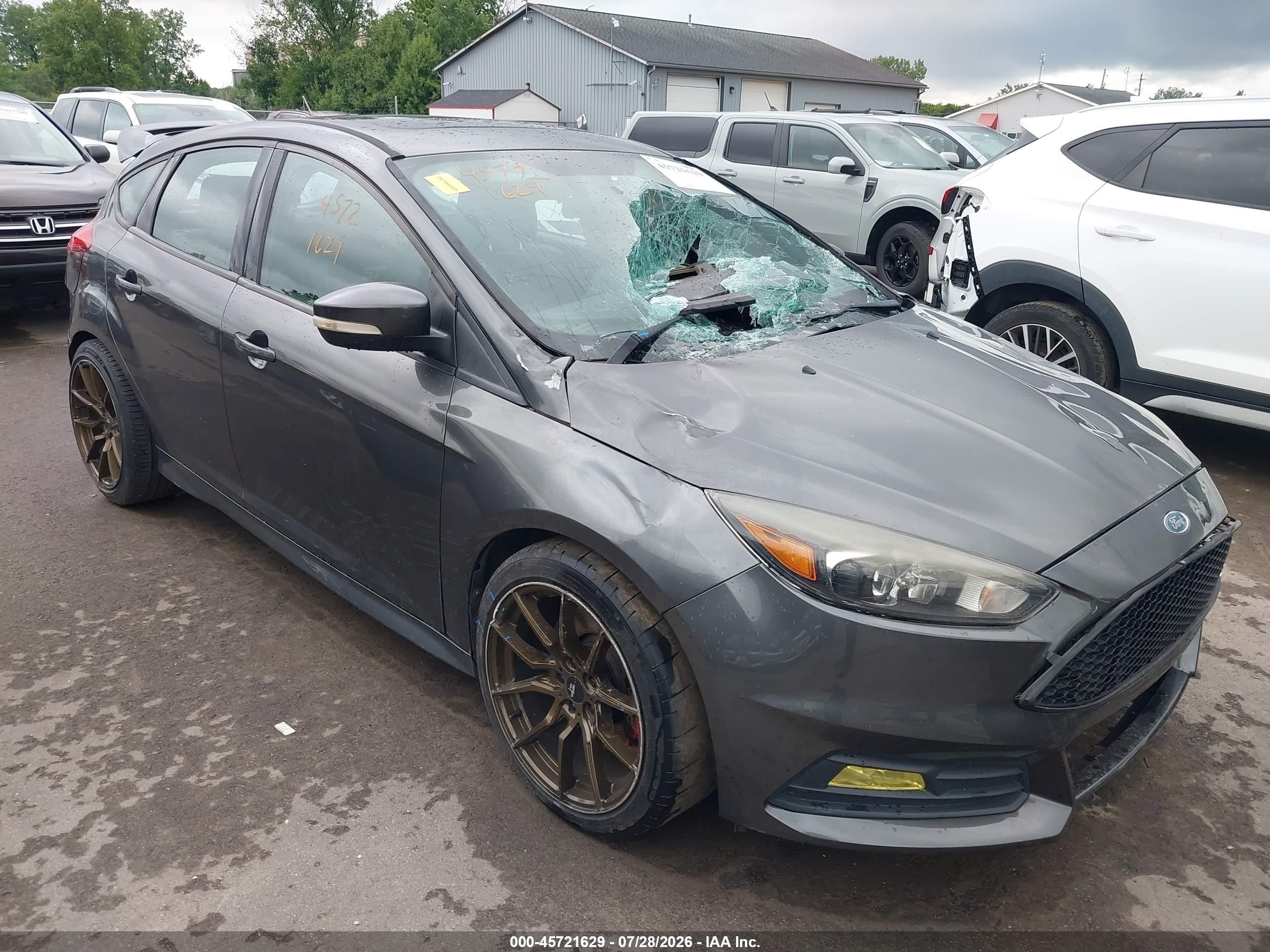 2015 Ford Focus St Gray vin: 1FADP3L92FL251950