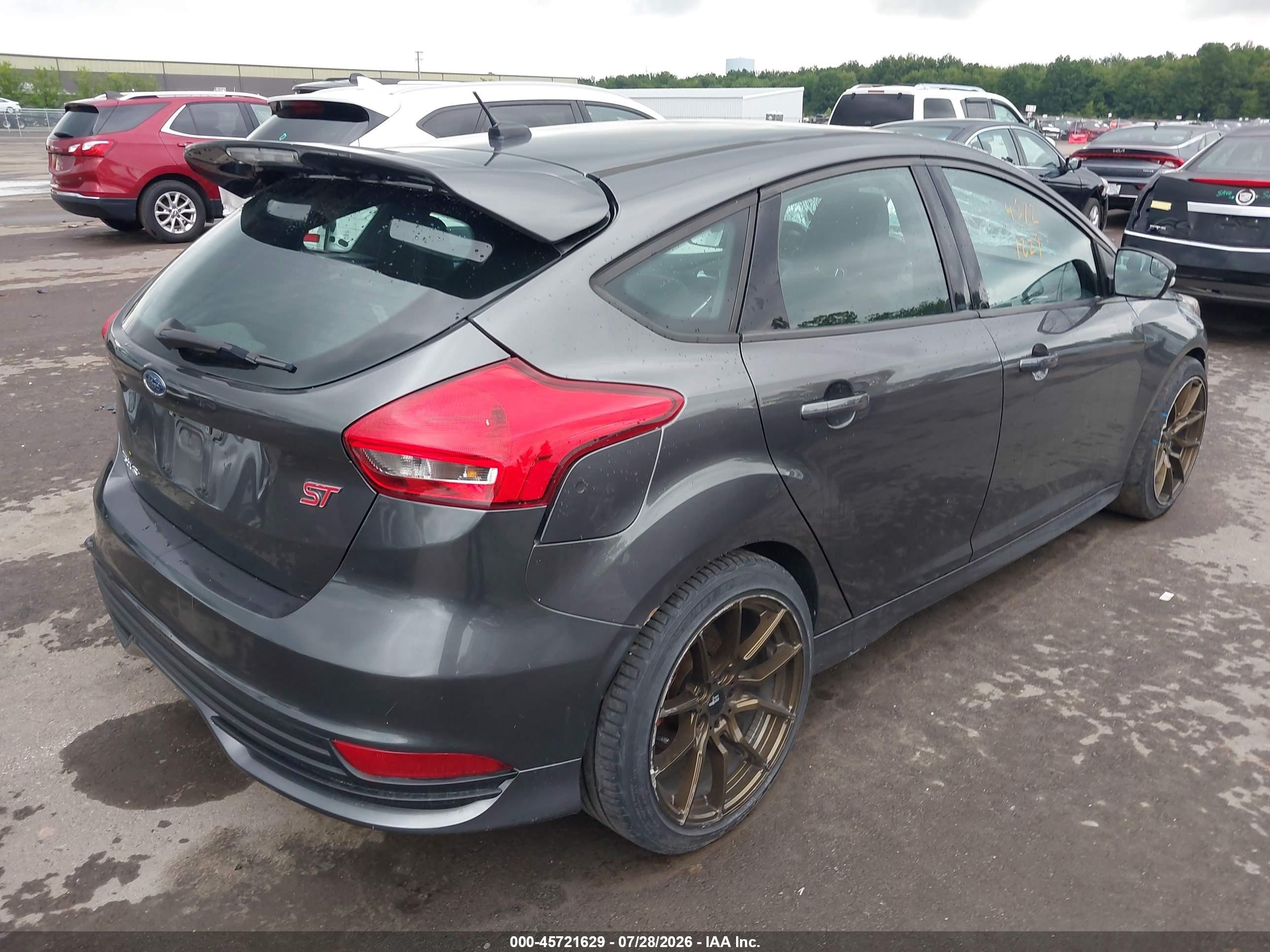 2015 Ford Focus St Gray vin: 1FADP3L92FL251950