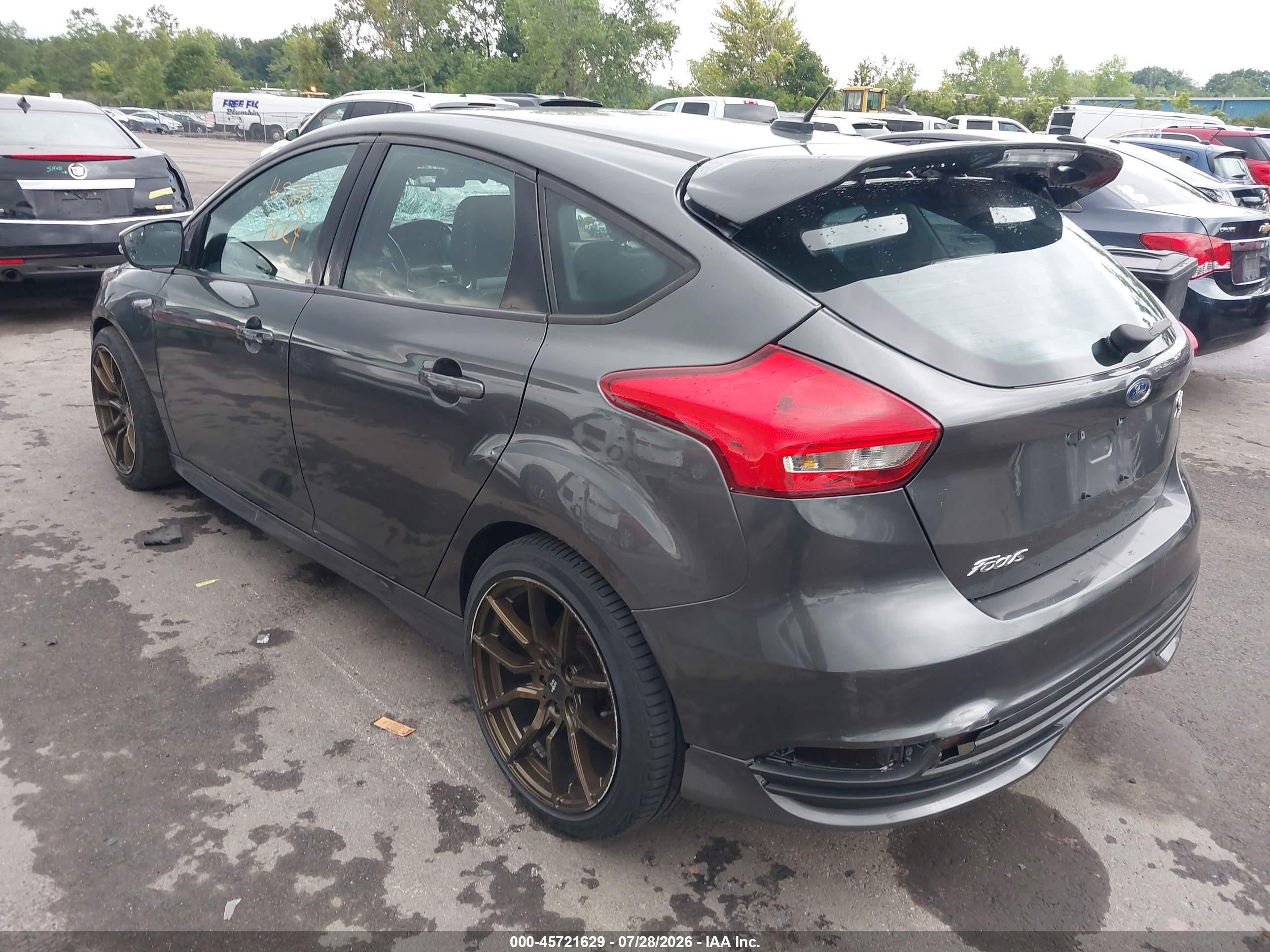 2015 Ford Focus St Gray vin: 1FADP3L92FL251950