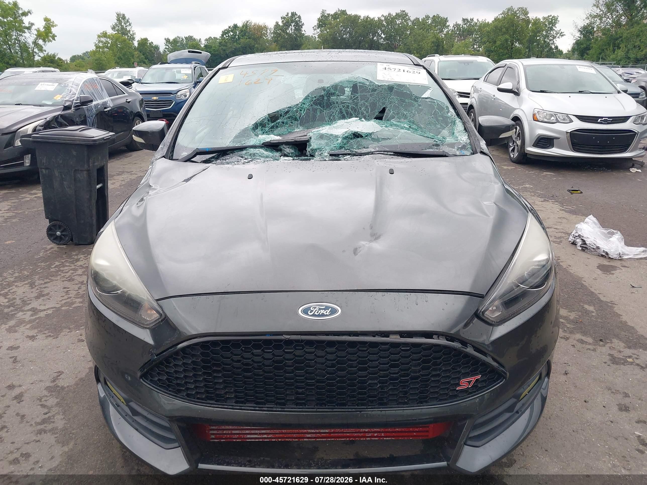 2015 Ford Focus St Gray vin: 1FADP3L92FL251950