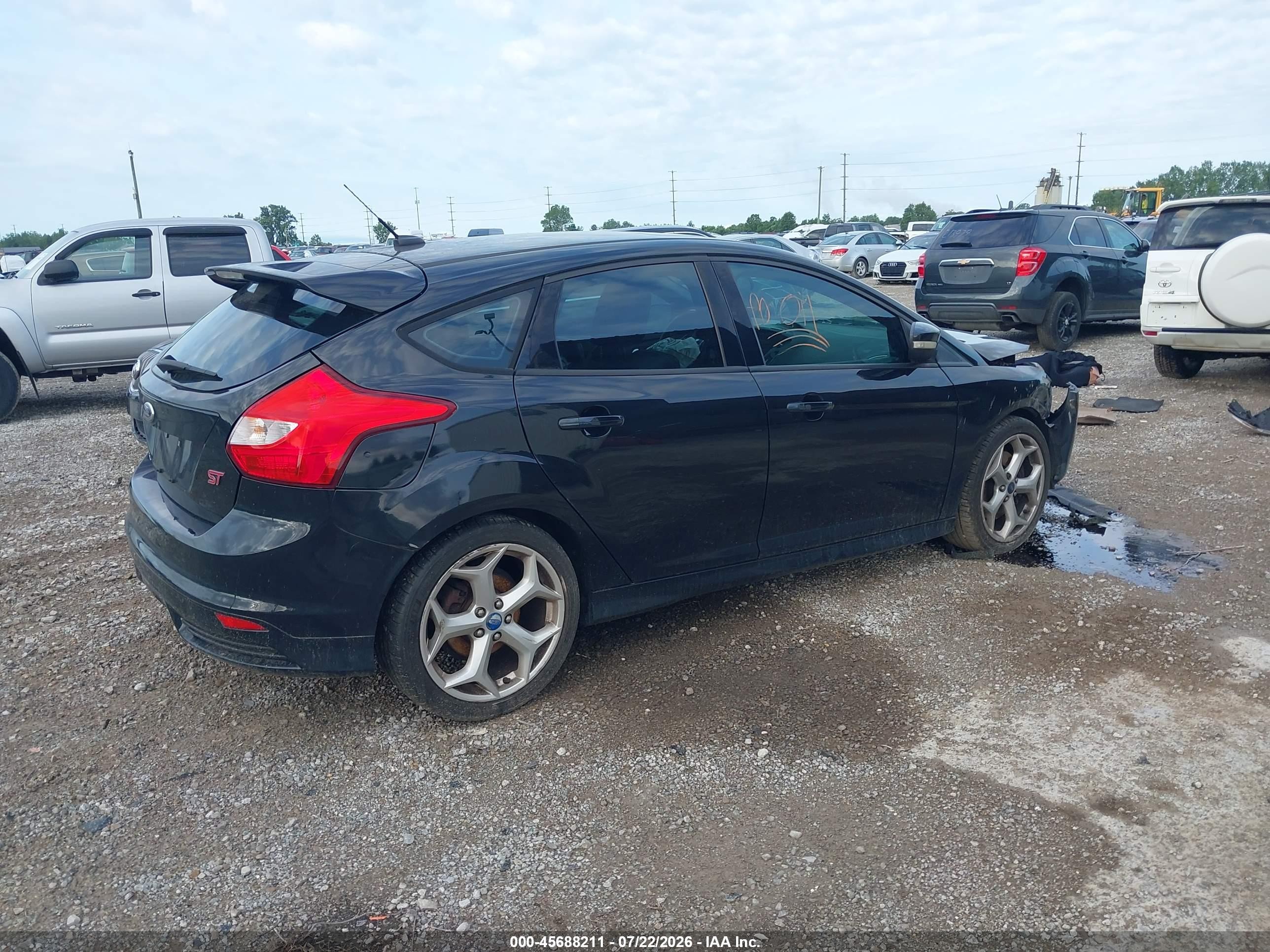 2013 Ford Focus St   Black vin: 1FADP3L93DL185597