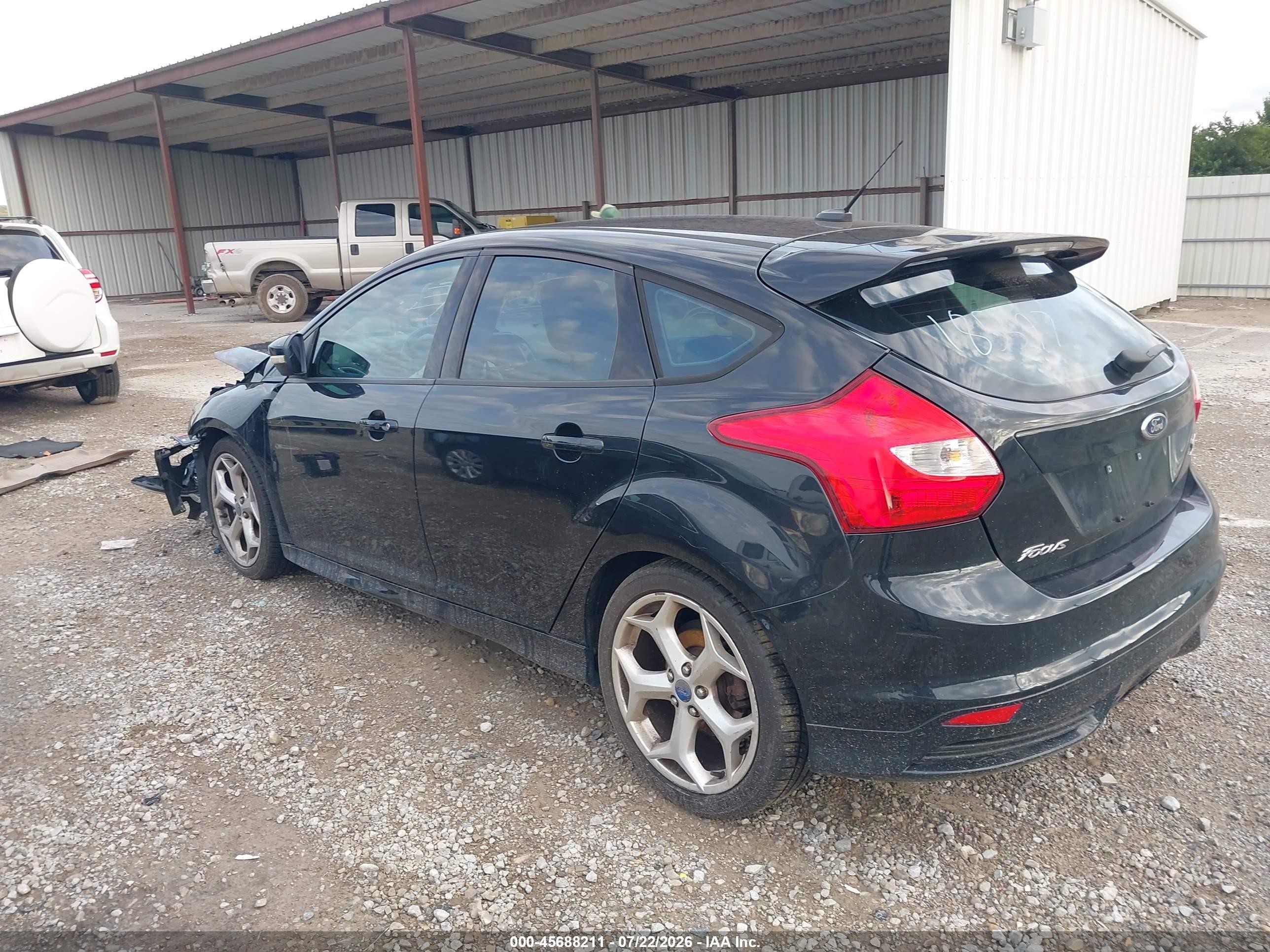 2013 Ford Focus St   Black vin: 1FADP3L93DL185597