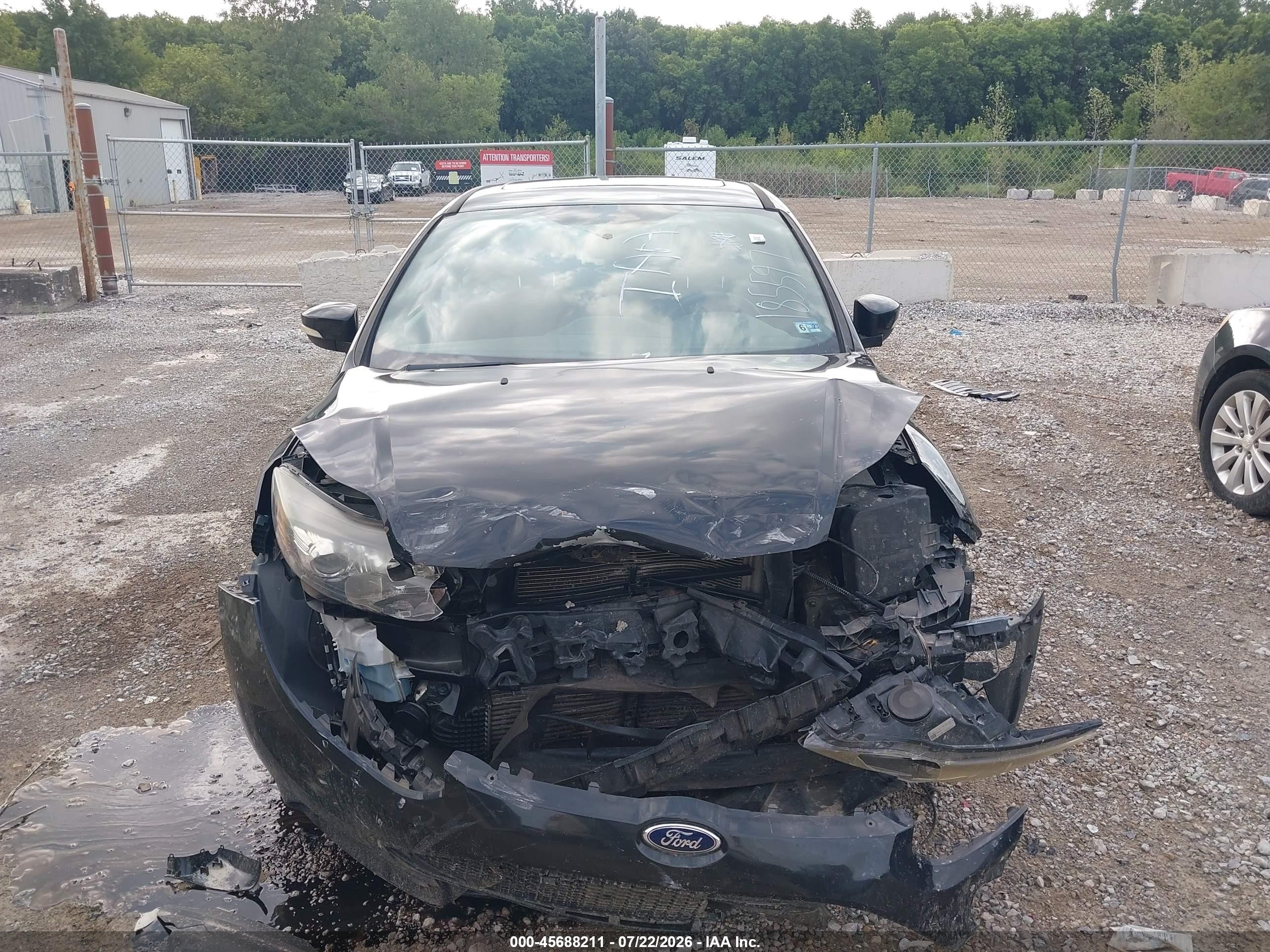 2013 Ford Focus St   Black vin: 1FADP3L93DL185597