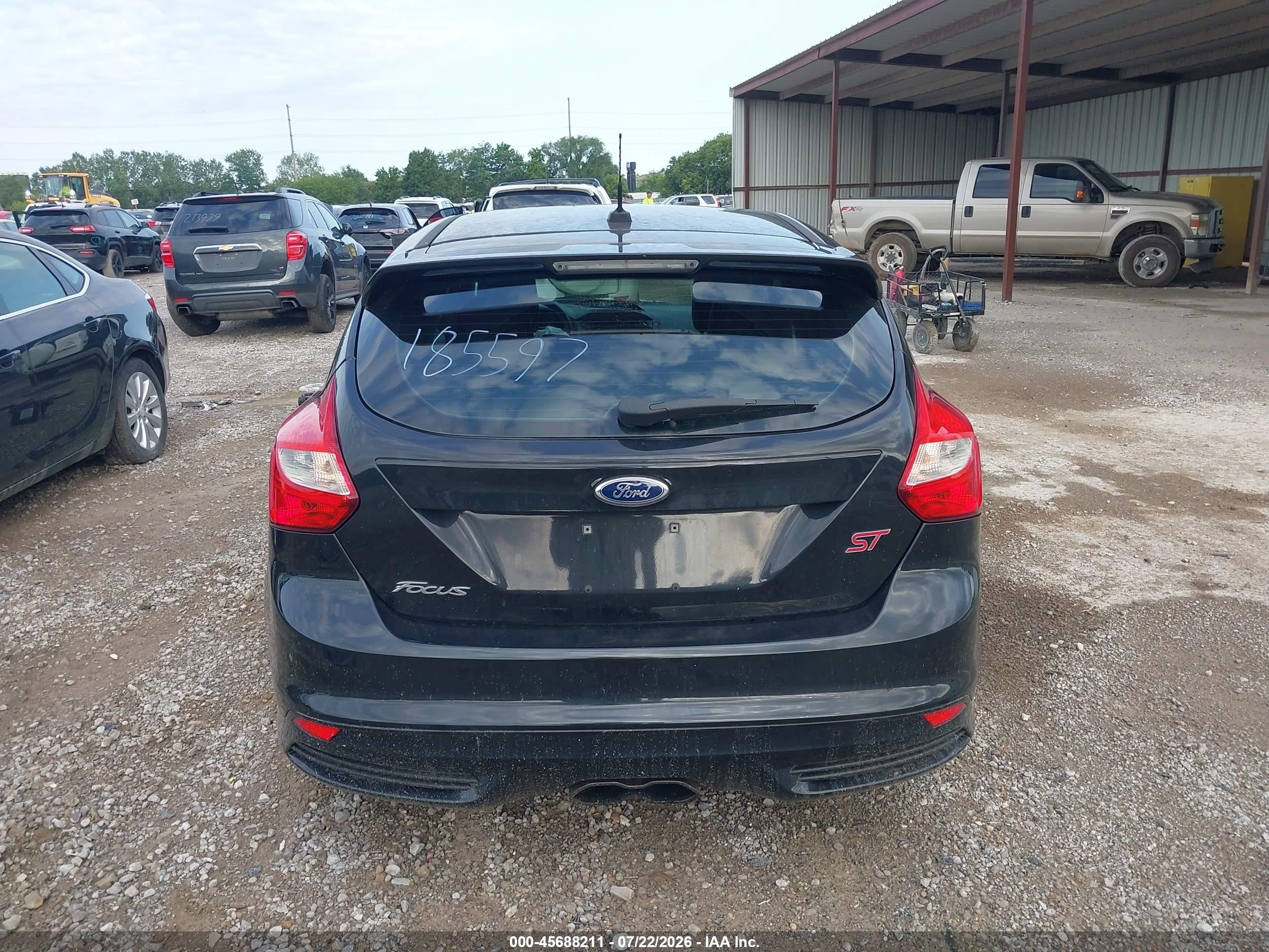 2013 Ford Focus St   Black vin: 1FADP3L93DL185597