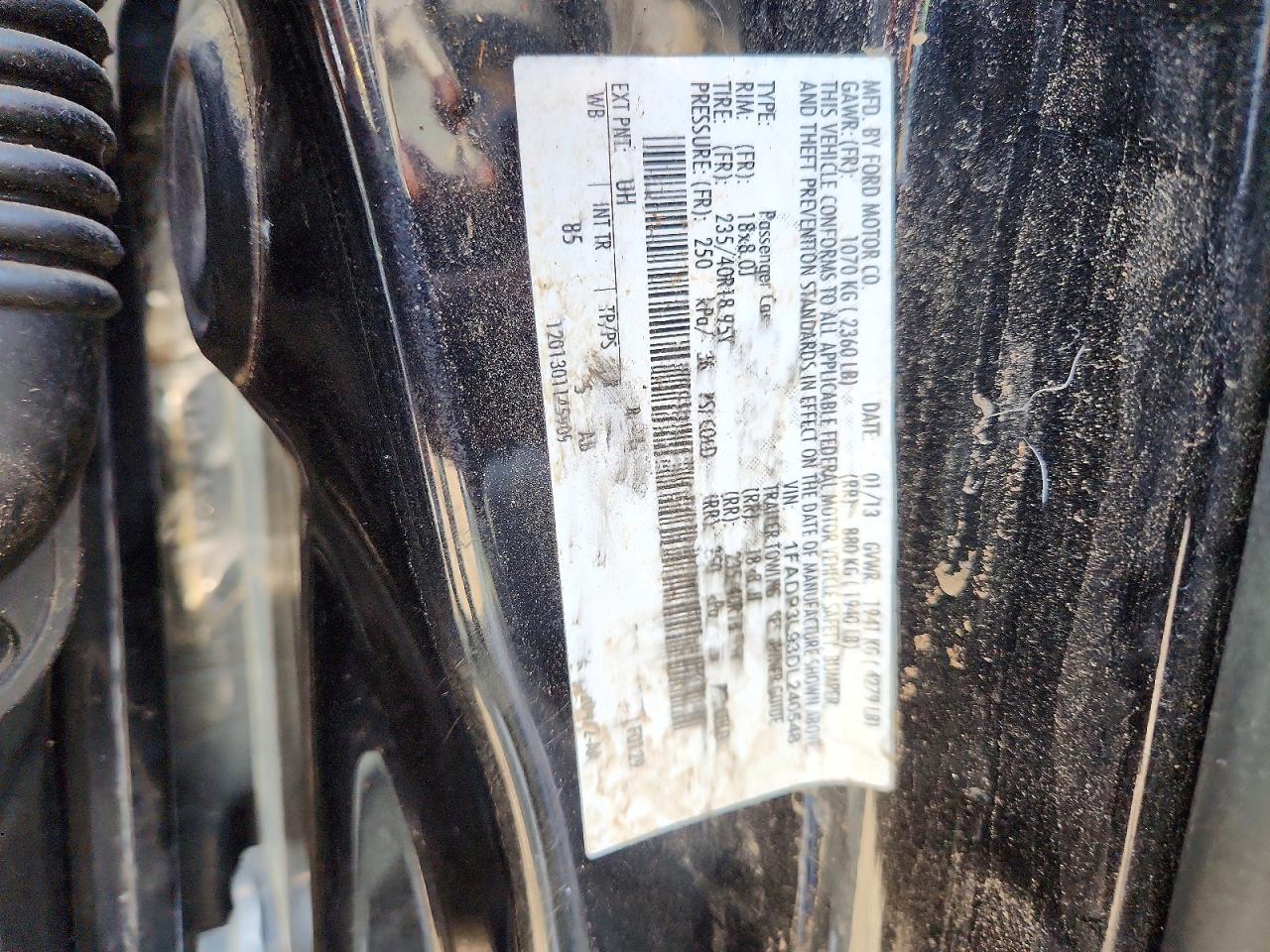 2013 Ford Focus St Black vin: 1FADP3L93DL240548