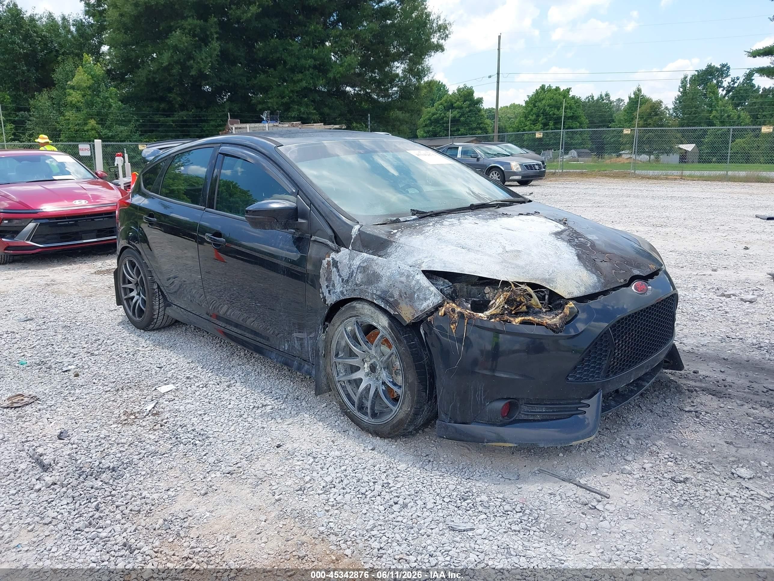 2013 Ford Focus St   Черный vin: 1FADP3L93DL294660