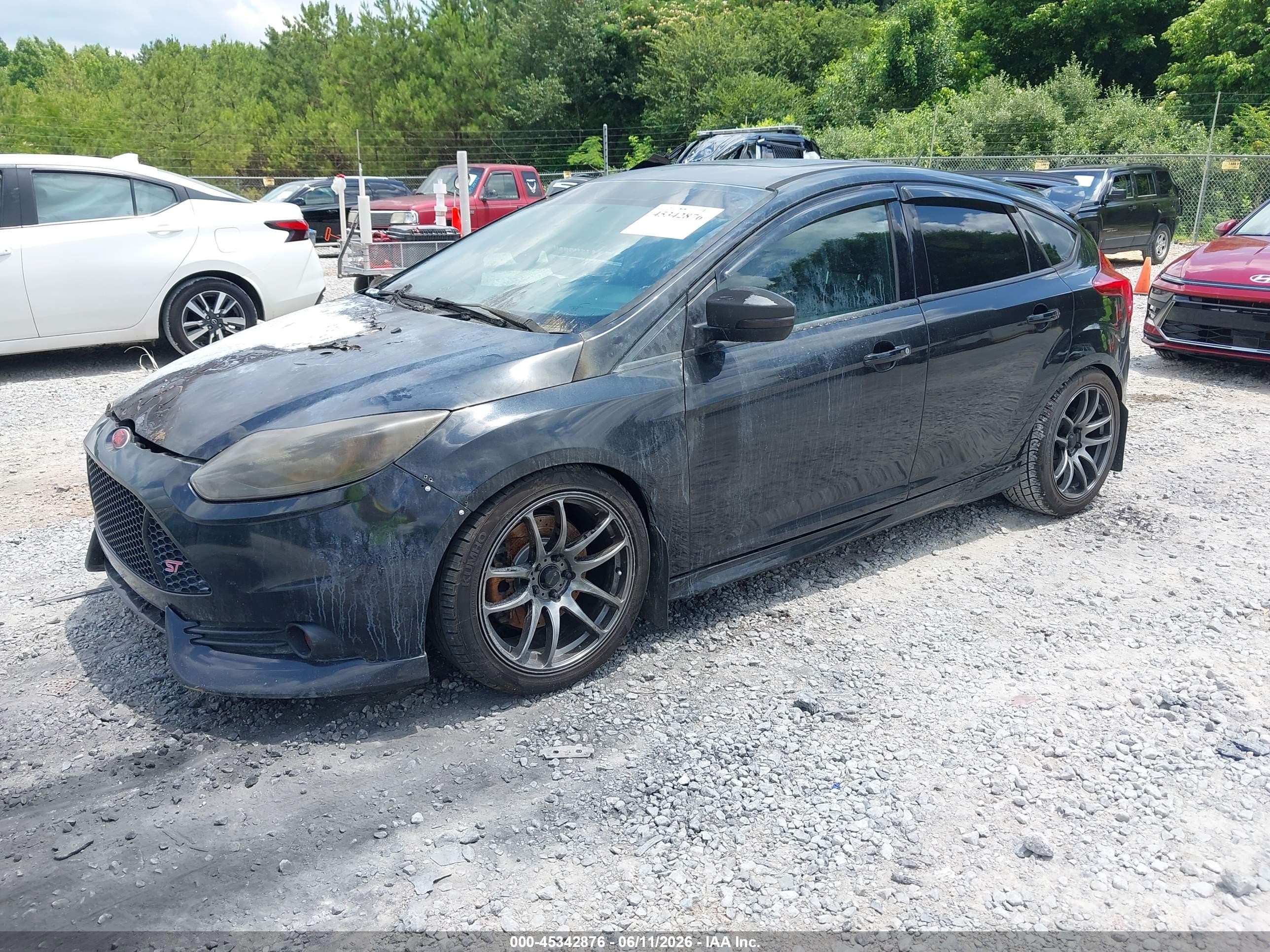2013 Ford Focus St   Черный vin: 1FADP3L93DL294660