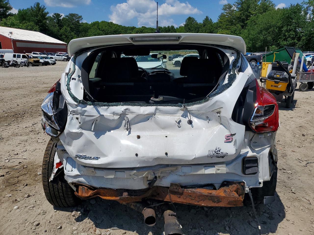 2013 Ford Focus St White vin: 1FADP3L93DL311487