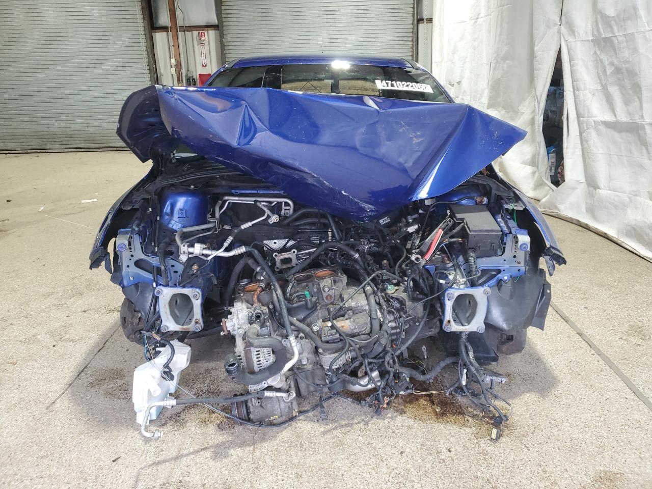2013 Ford Focus St Blue vin: 1FADP3L94DL196799 Damage: Front Bumper Reinforcement, Missing, Replacement Required
