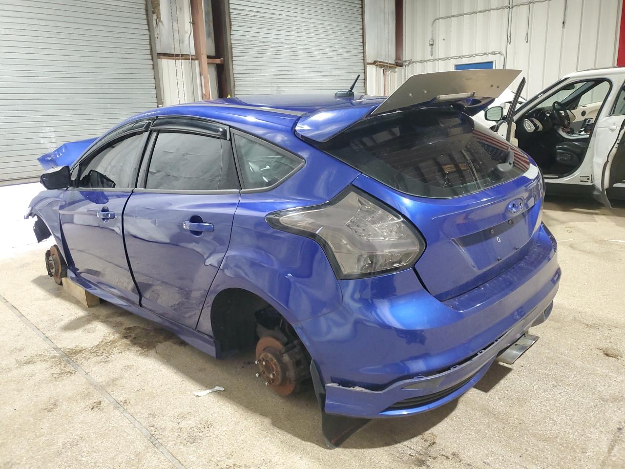 2013 Ford Focus St Blue vin: 1FADP3L94DL196799 Damage: Left Rear Door, Dent(S) W/ Paint Dmg, 2 To 3 Inches