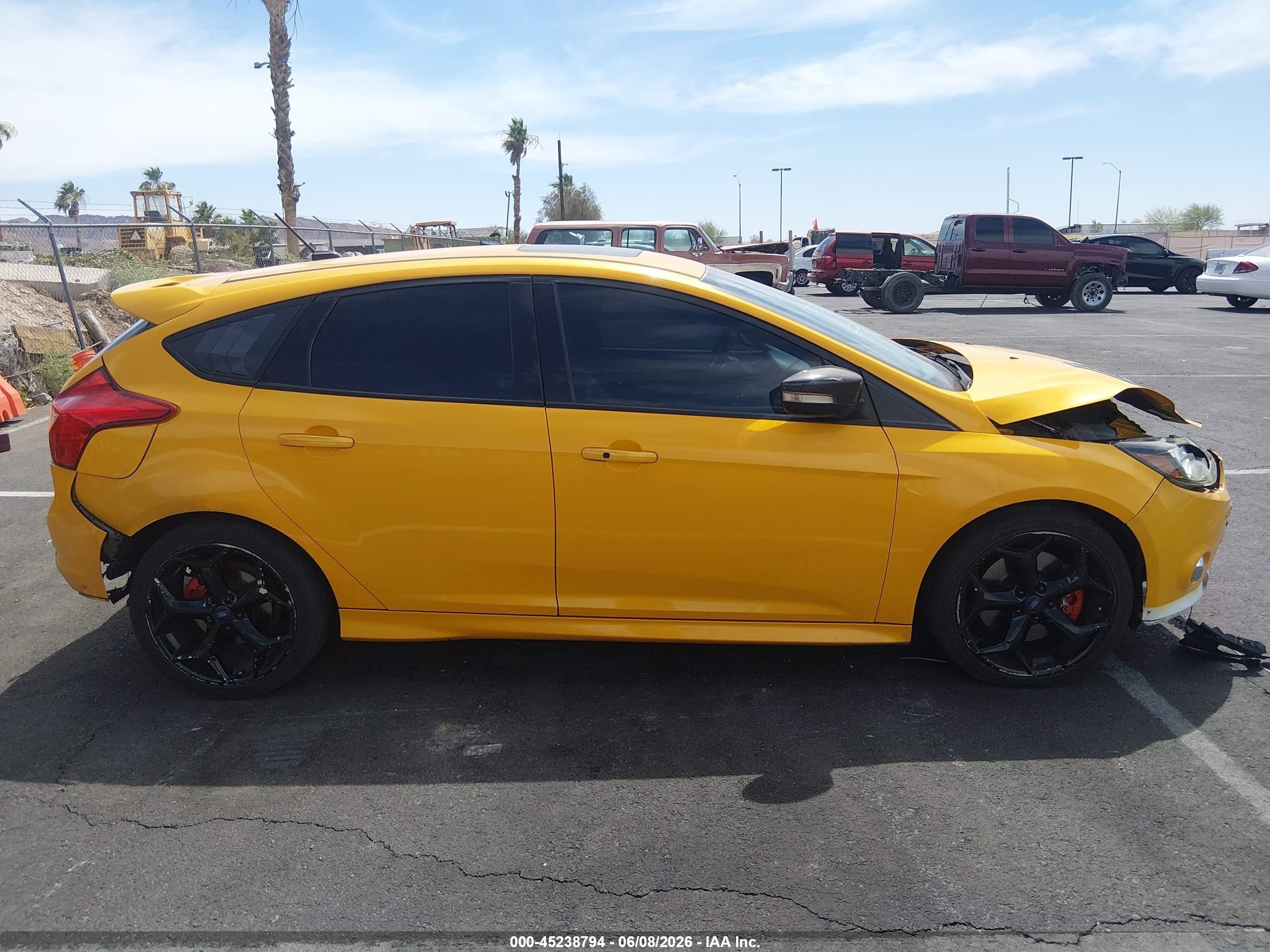 2013 Ford Focus St Yellow vin: 1FADP3L94DL252126