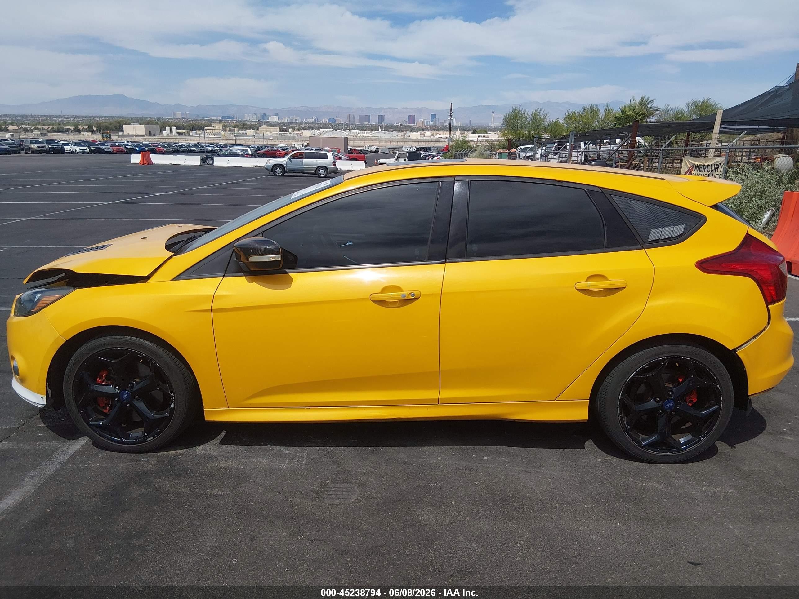 2013 Ford Focus St Yellow vin: 1FADP3L94DL252126