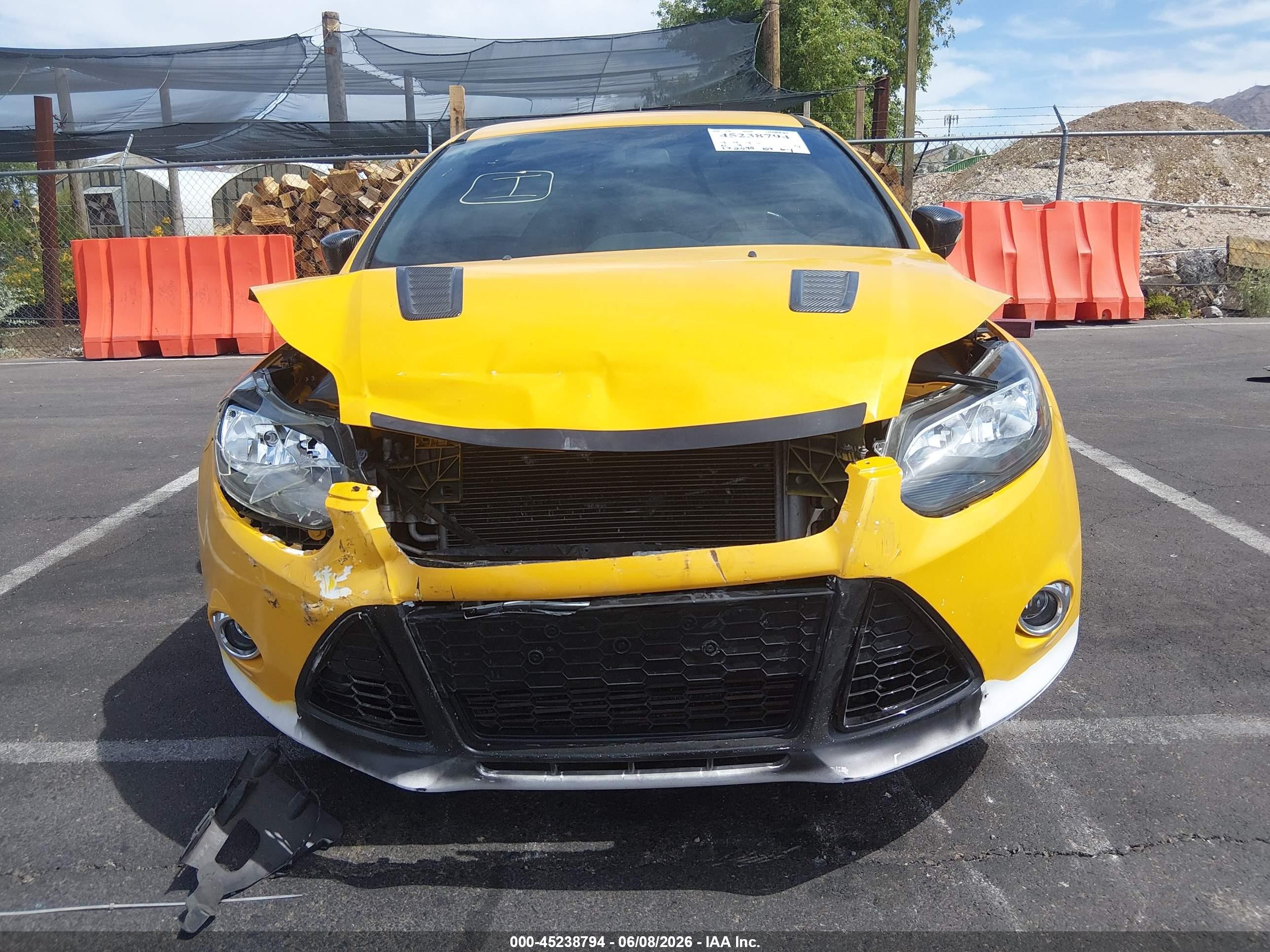 2013 Ford Focus St Yellow vin: 1FADP3L94DL252126