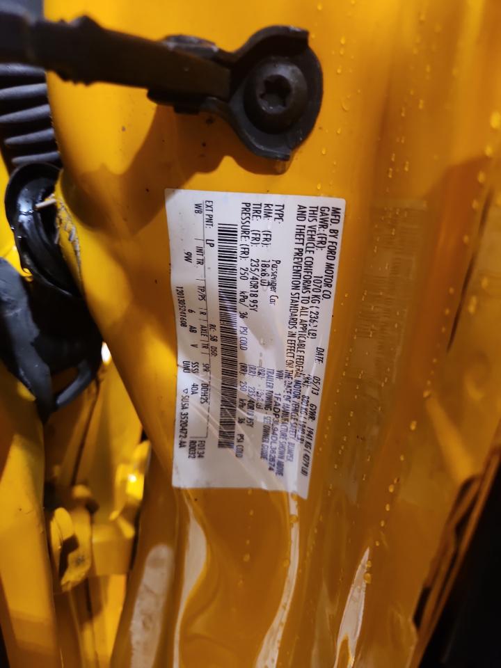 2013 Ford Focus St Yellow vin: 1FADP3L94DL362674