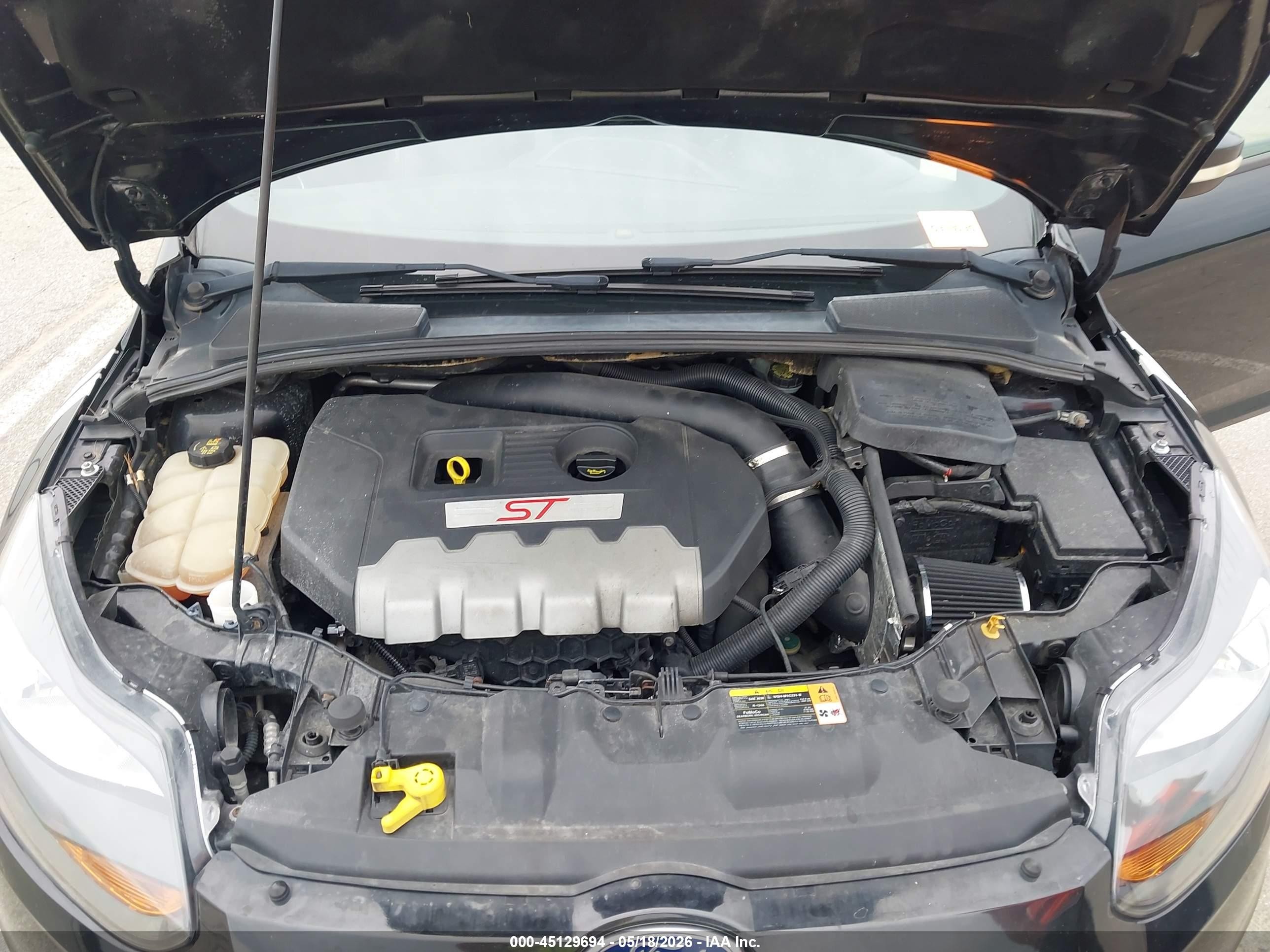 2013 Ford Focus St   Black vin: 1FADP3L94DL380270