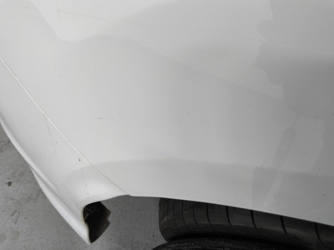 2014 Ford Focus St White vin: 1FADP3L94EL259806 Damage: Right Qtr Panel, Light Scratch, 1 To 2 Inches