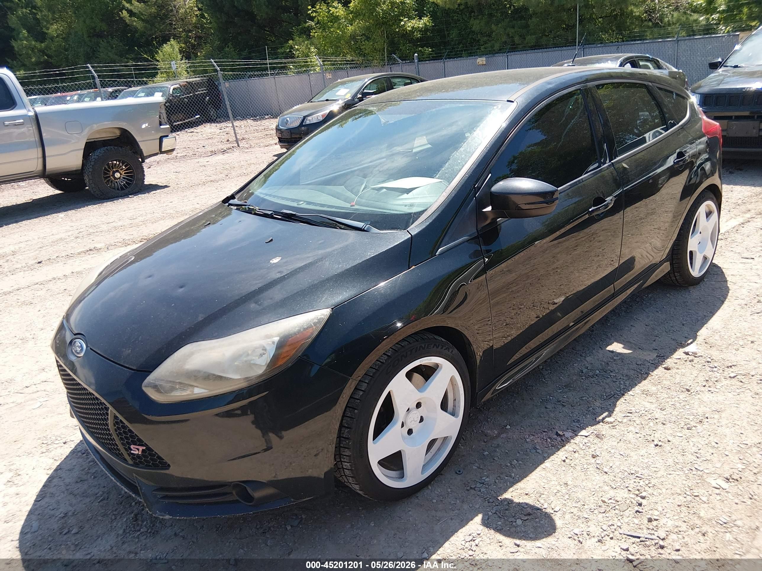 2014 Ford Focus St Черный vin: 1FADP3L94EL270756