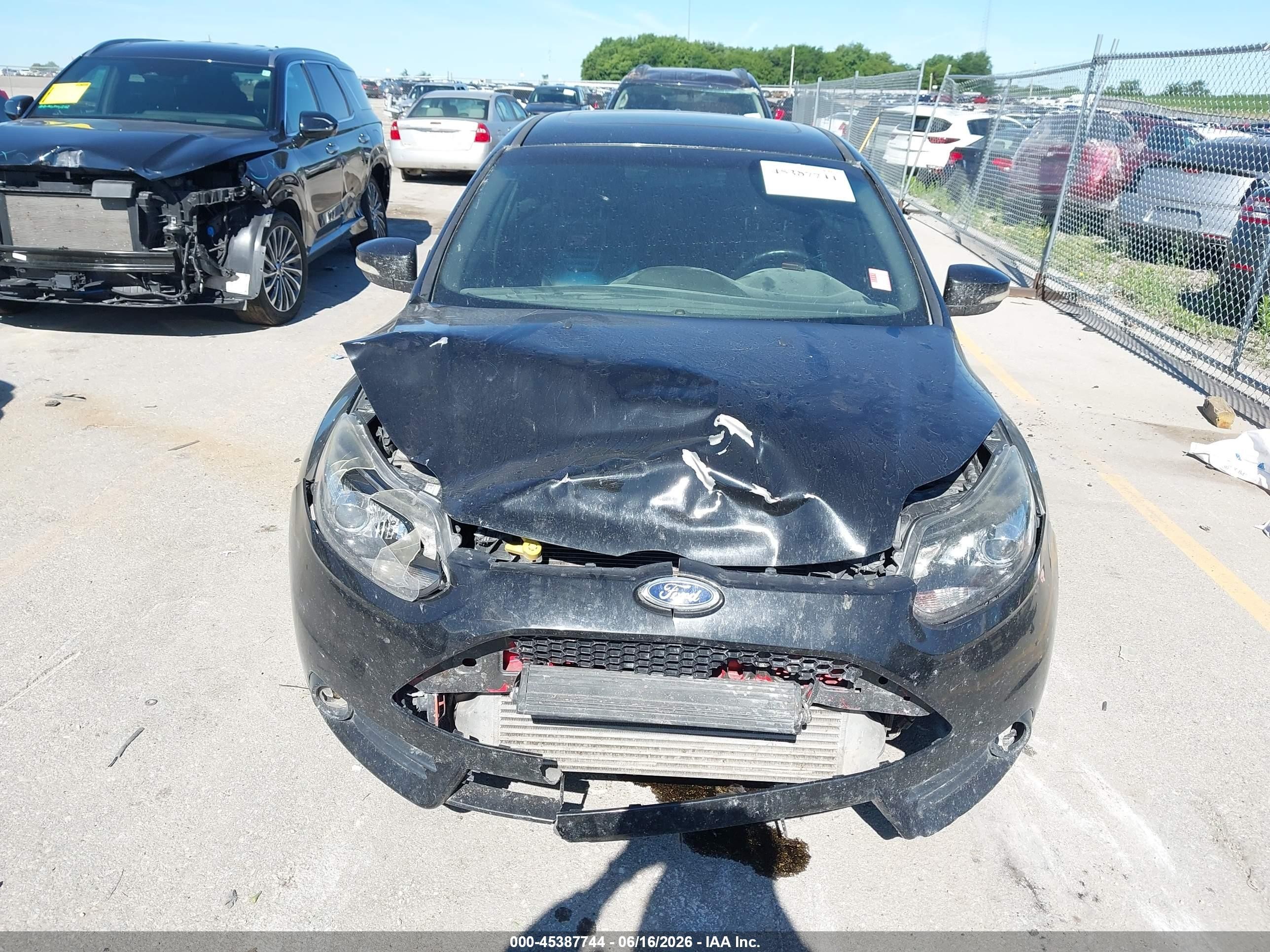 2014 Ford Focus St Black vin: 1FADP3L94EL297567