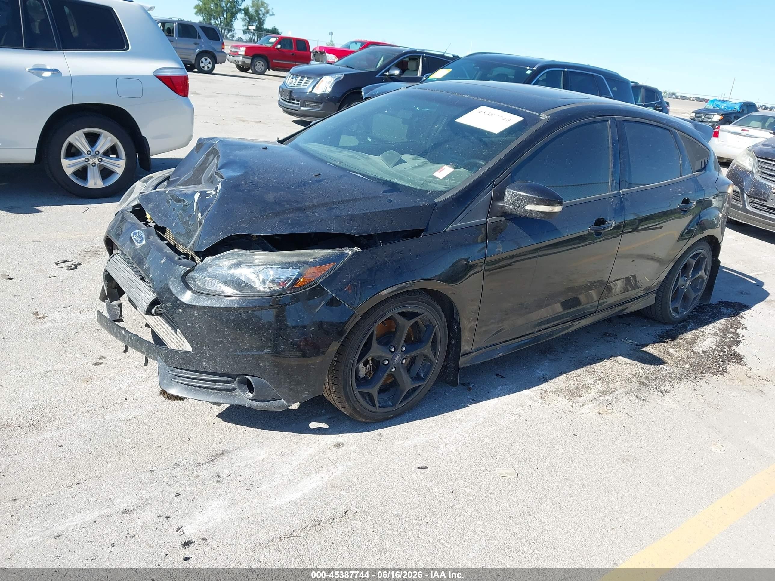 2014 Ford Focus St Black vin: 1FADP3L94EL297567