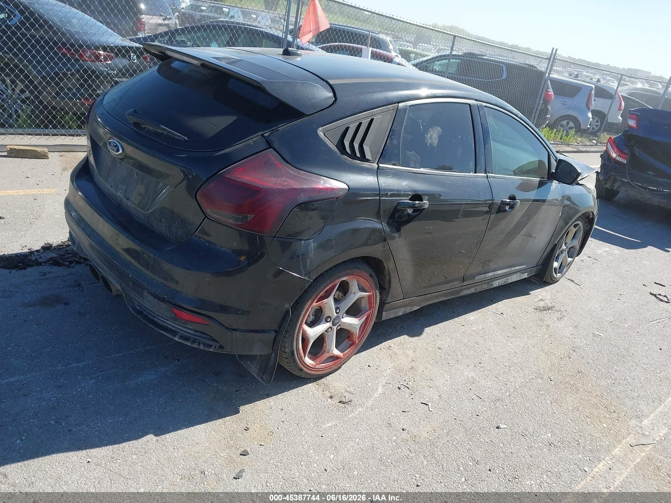 2014 Ford Focus St Black vin: 1FADP3L94EL297567
