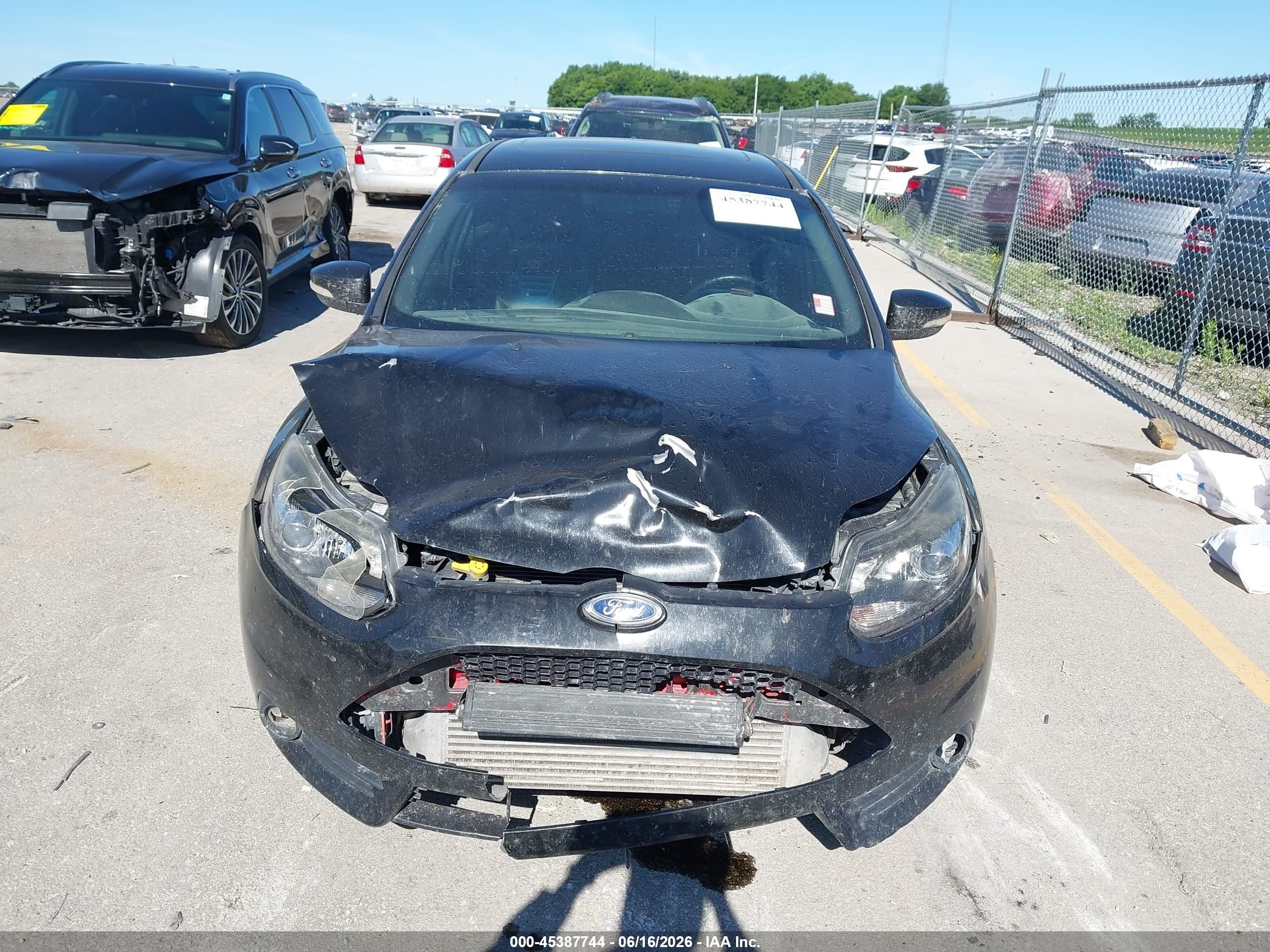 2014 Ford Focus St Black vin: 1FADP3L94EL297567