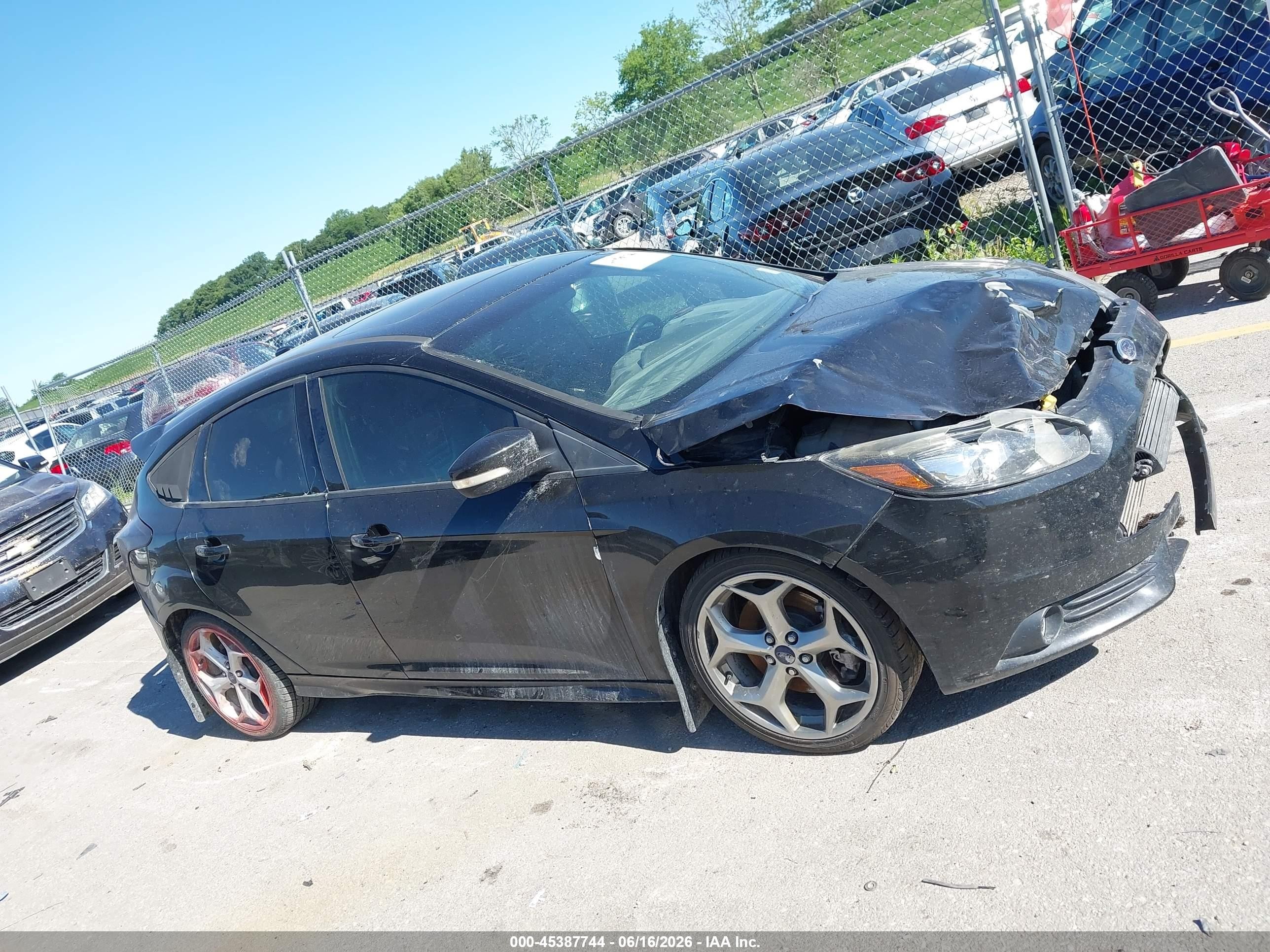 2014 Ford Focus St Black vin: 1FADP3L94EL297567